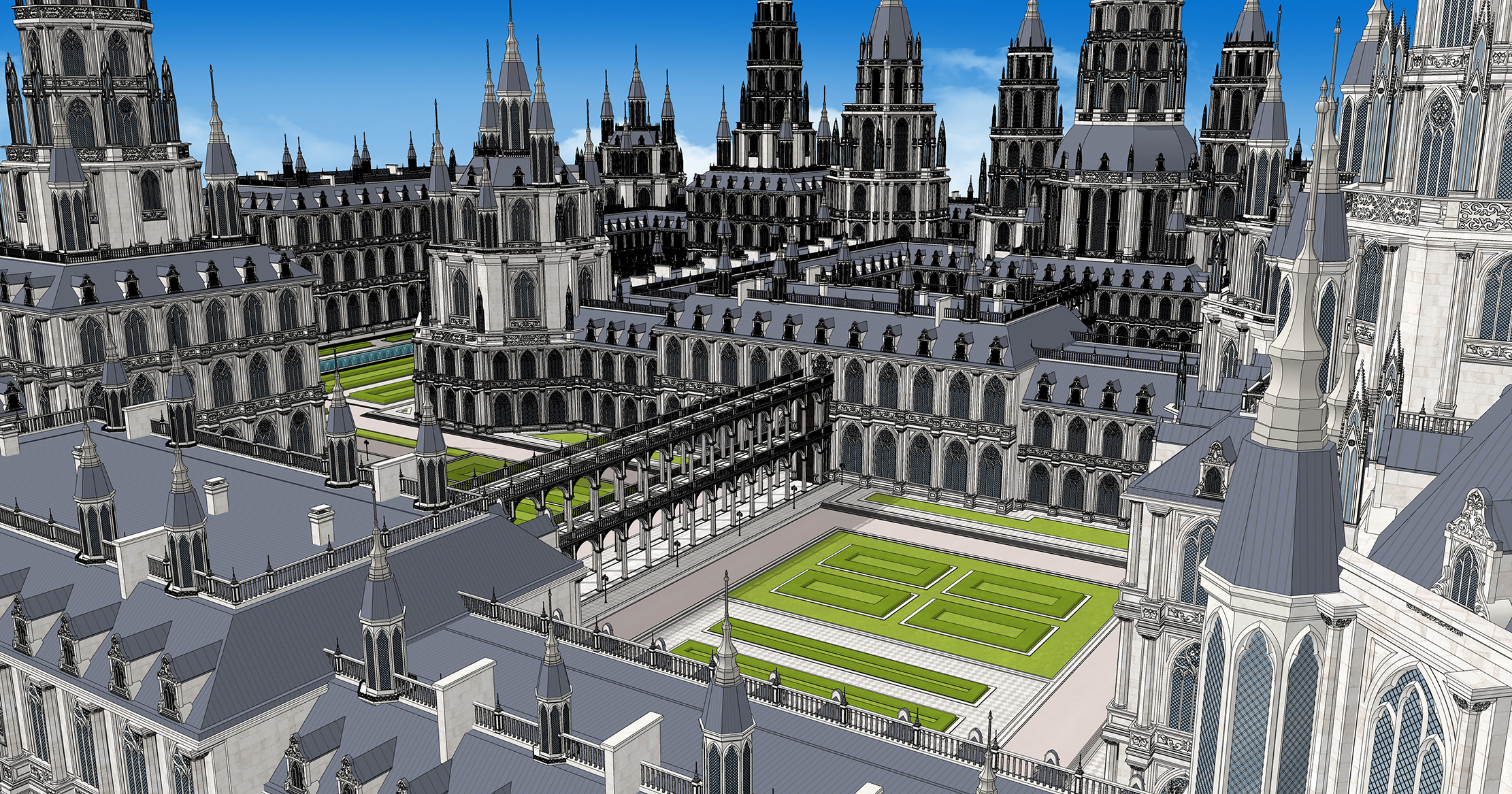 중세 판타지 건물 Medieval fantasy building-4