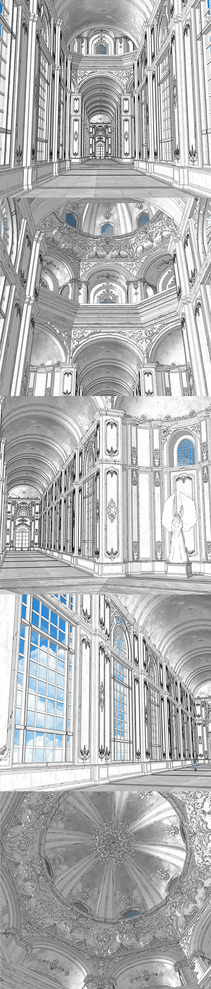 왕성 복도 폐허royal corridor ruins