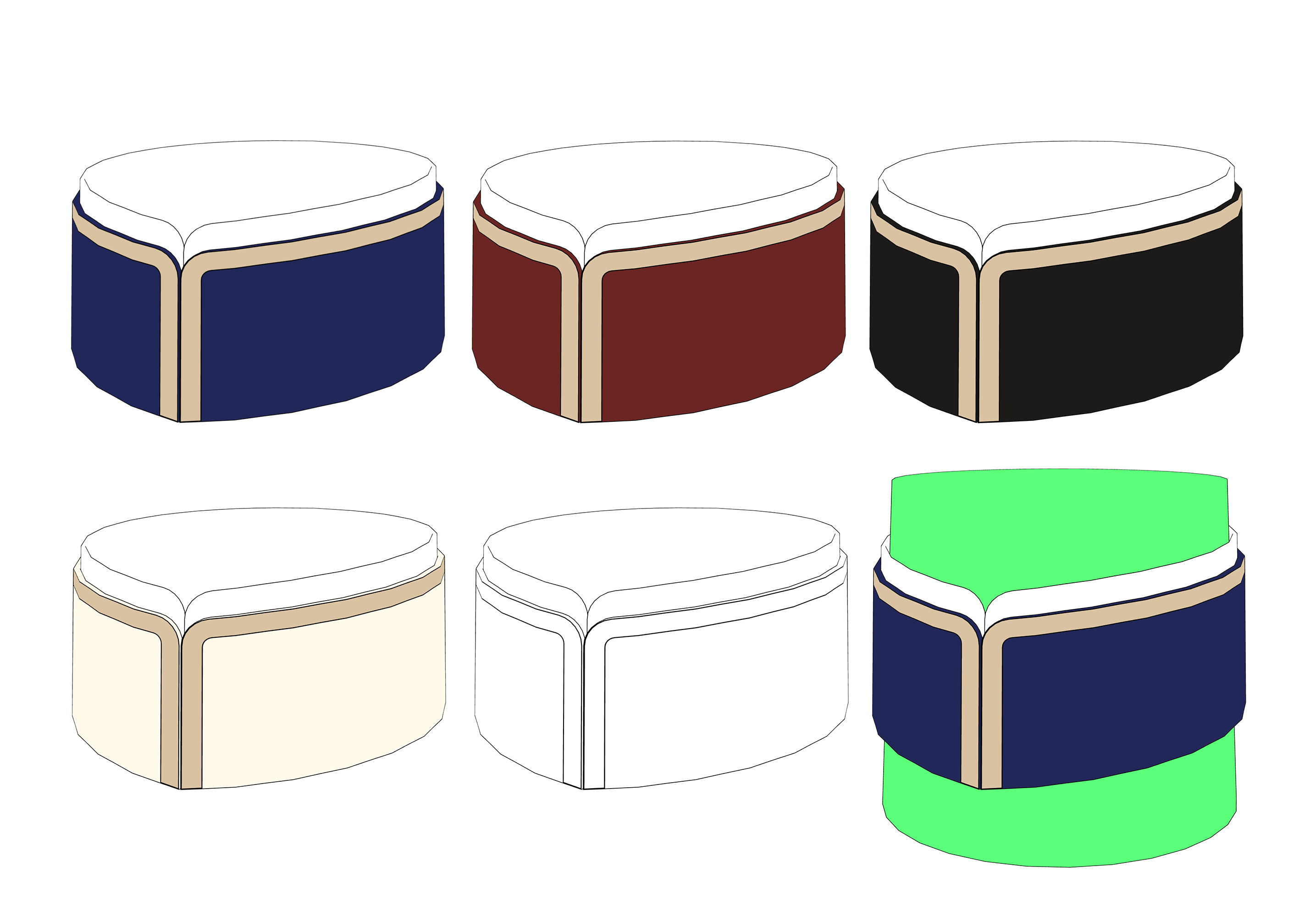 2겹 제복 카라 2-ply uniform collar 2 2겹 제복 카라 2-ply uniform collar 2