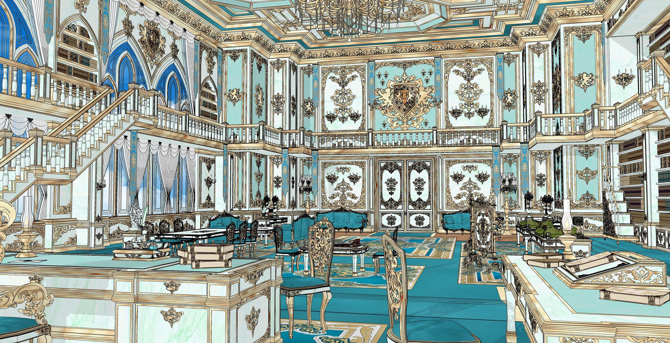 후작의 집무실marquis' office-3 후작의 집무실marquis' office-3