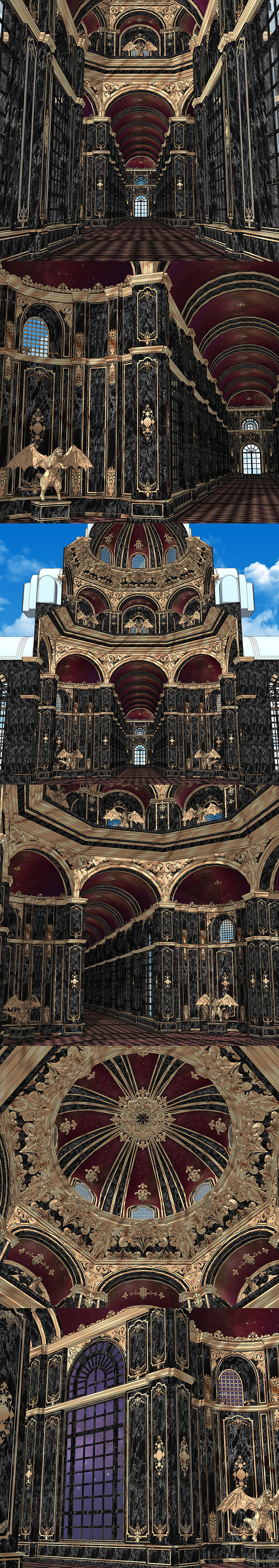 제국성 복도imperial castle hallway