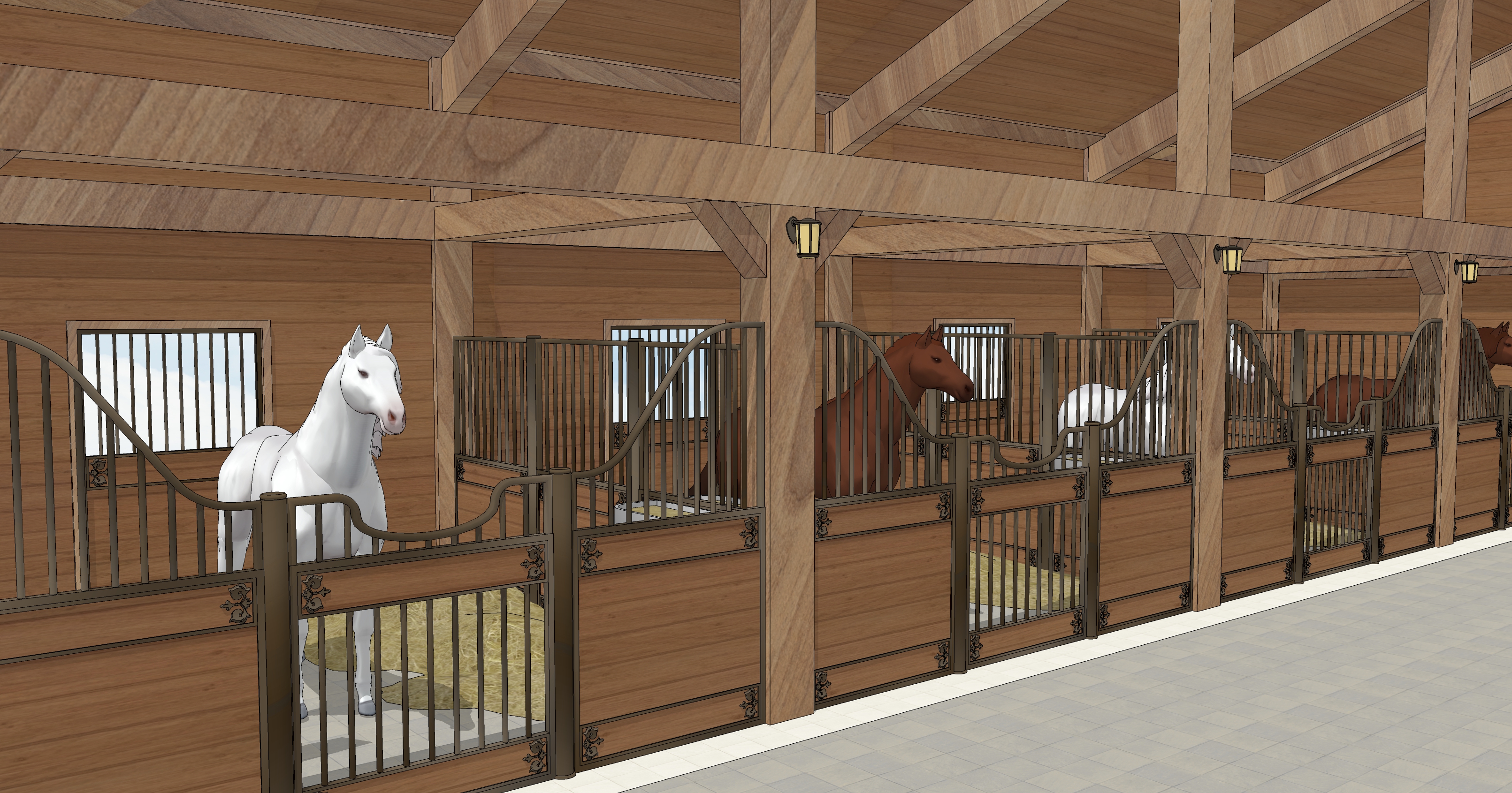 마구간 실내Stable interior-3 마구간 실내Stable interior-3