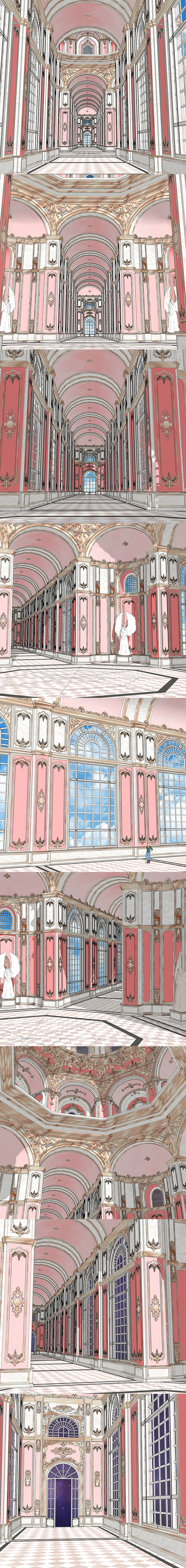 벛꽃왕국복도Cherry Blossom Kingdom Corridor