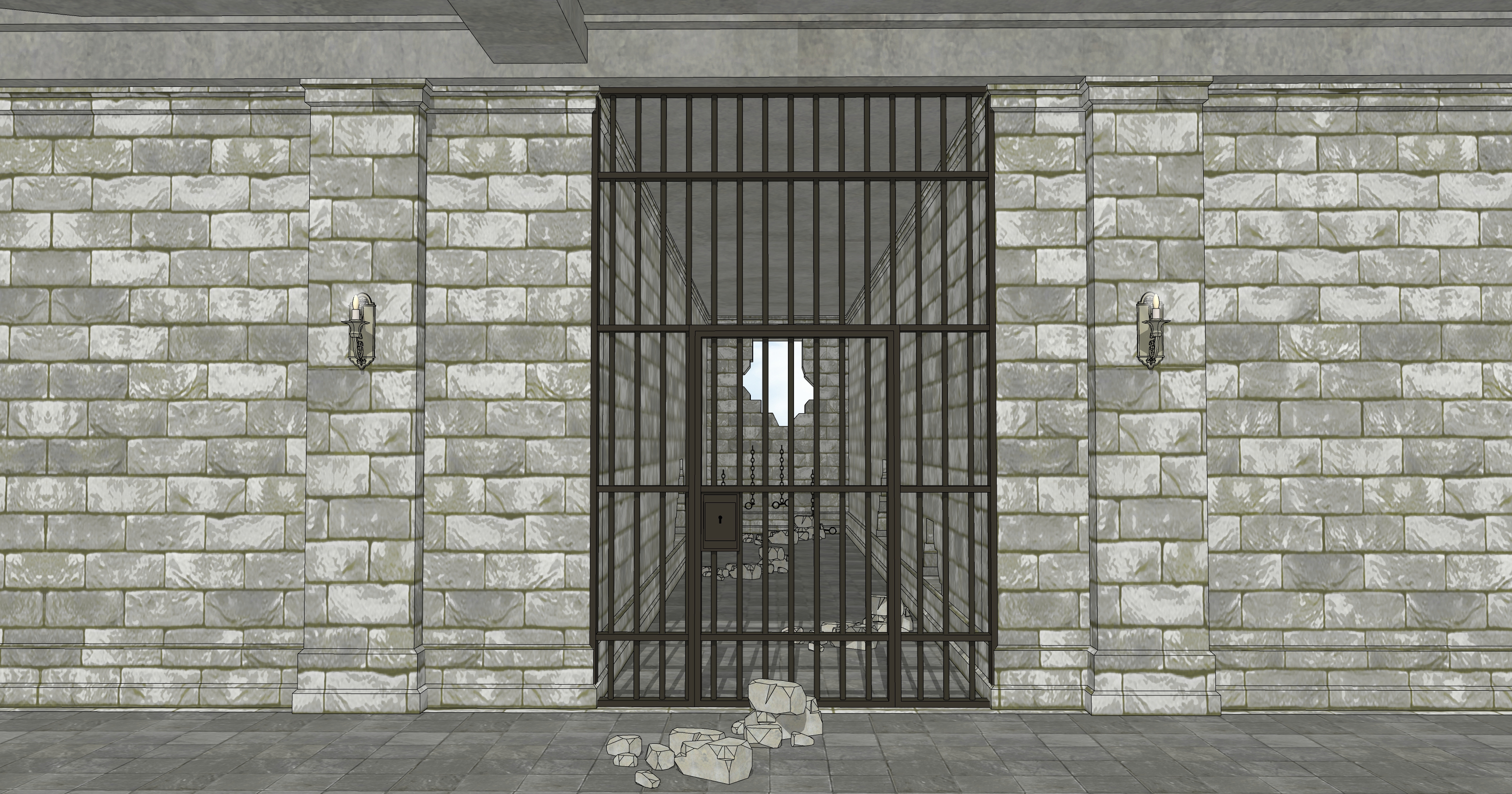 신전 감옥 폐허 Temple Prison Ruins-8