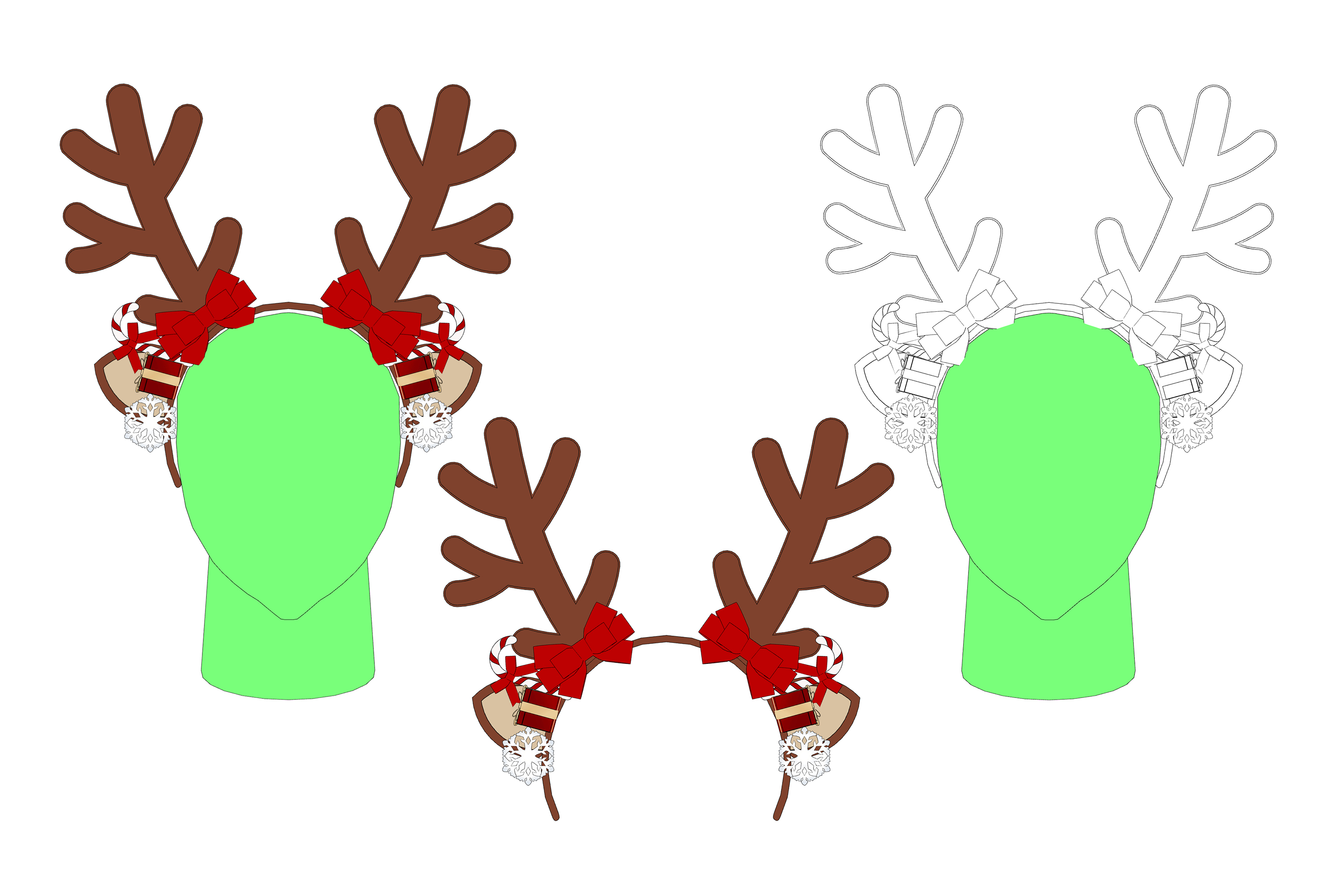 사슴 머리띠 Deer headband 사슴 머리띠 Deer headband