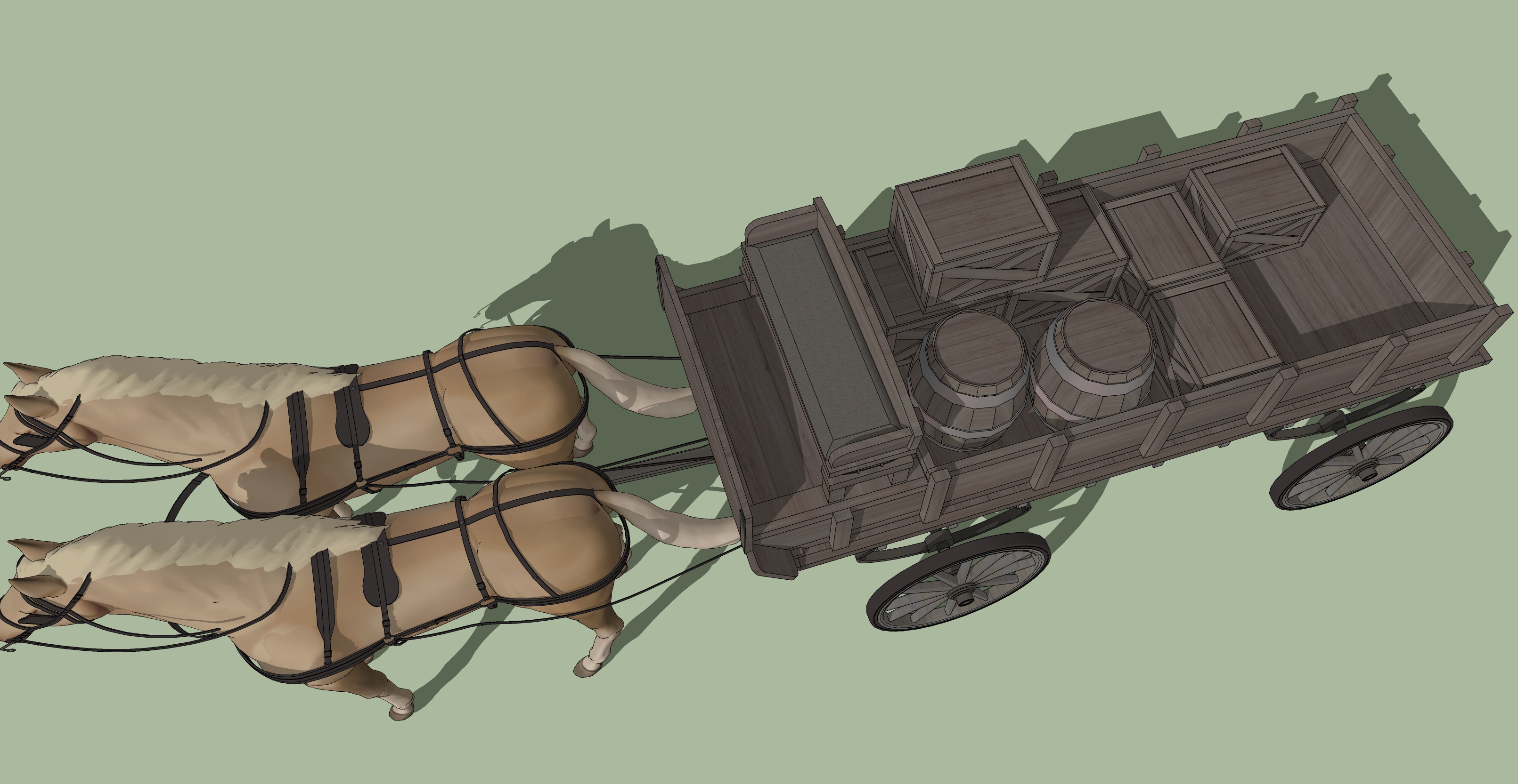 짐 마차 회색 wagon gray-3