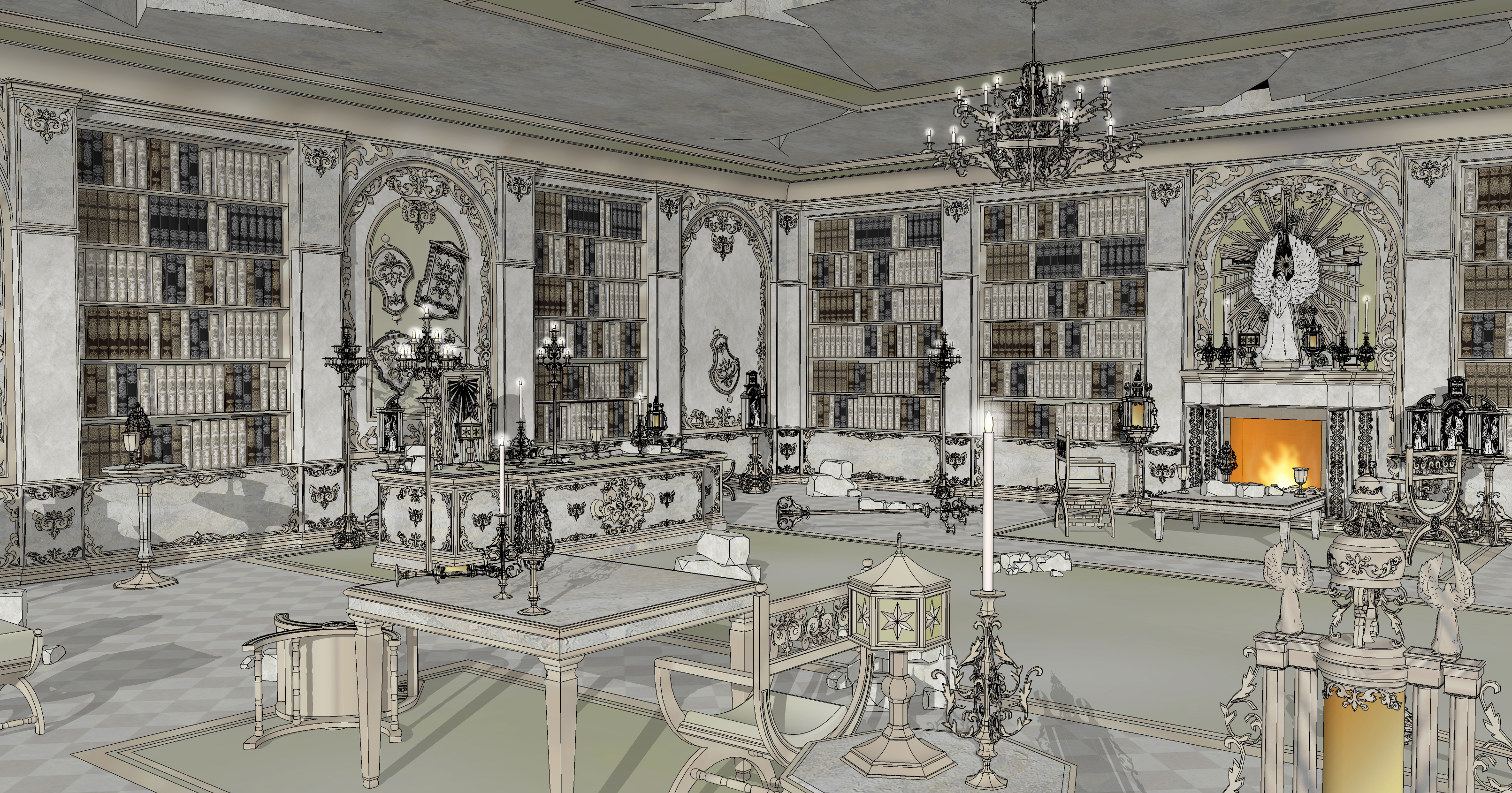 대사제의 집무실 폐허 Ruins of the High Priest's Office-1보정