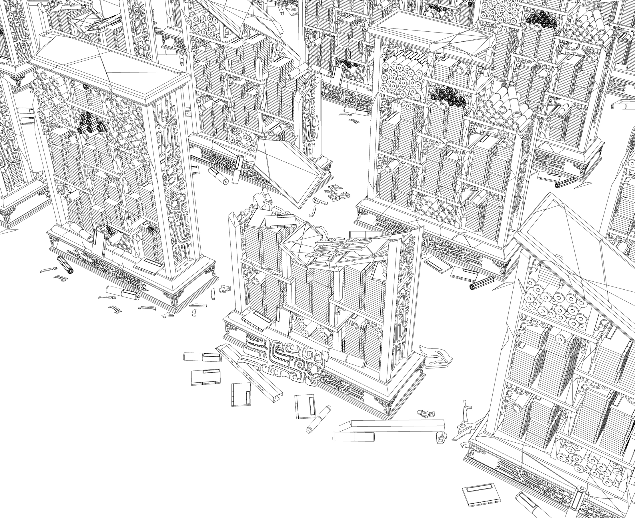 비급서고 폐허 Secret library ruin ver1-라인-2