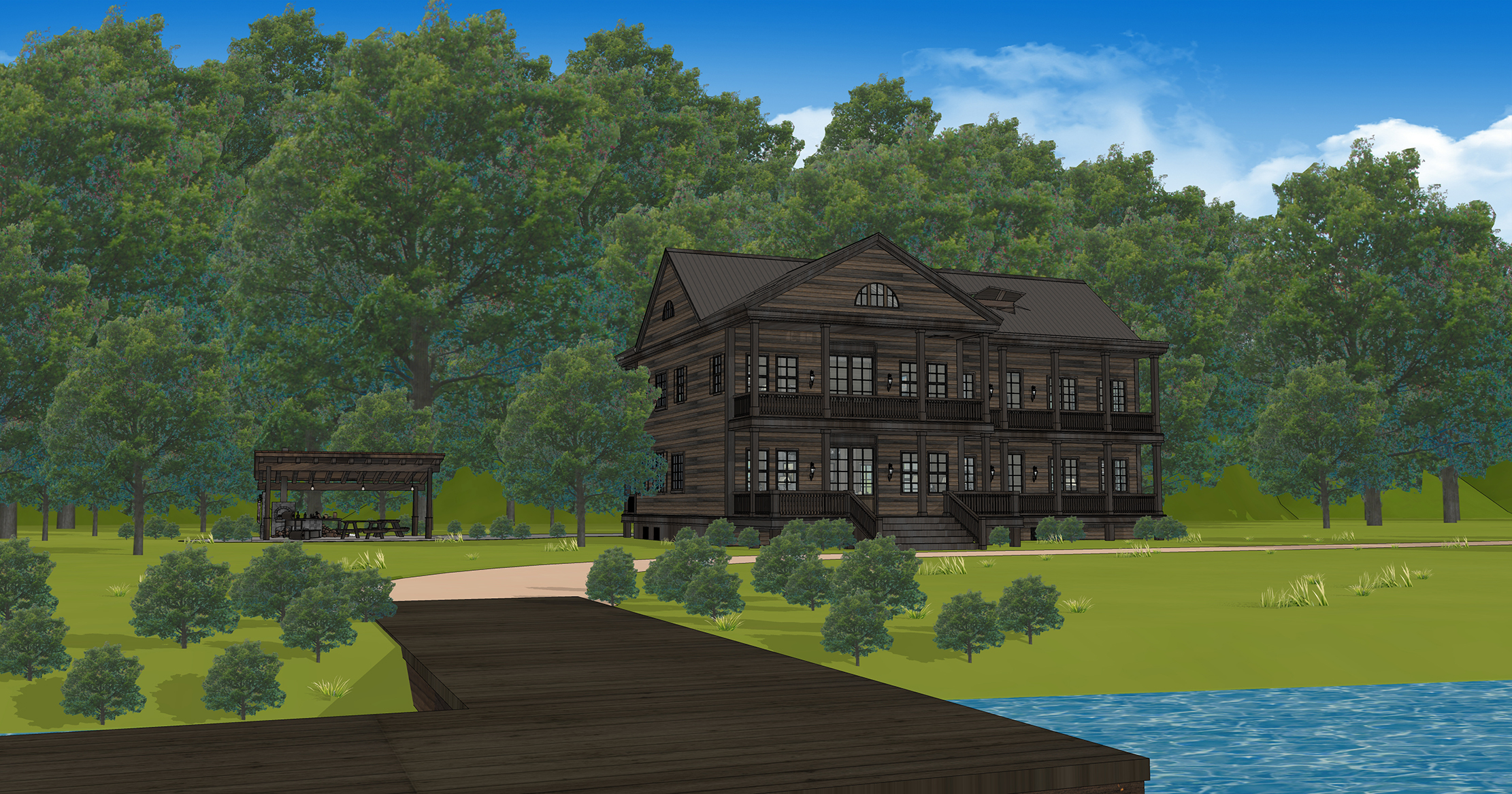 호수 별장 폐허 버젼 Lake Cottage Ruins Version-1 호수 별장 폐허 버젼 Lake Cottage Ruins Version-1