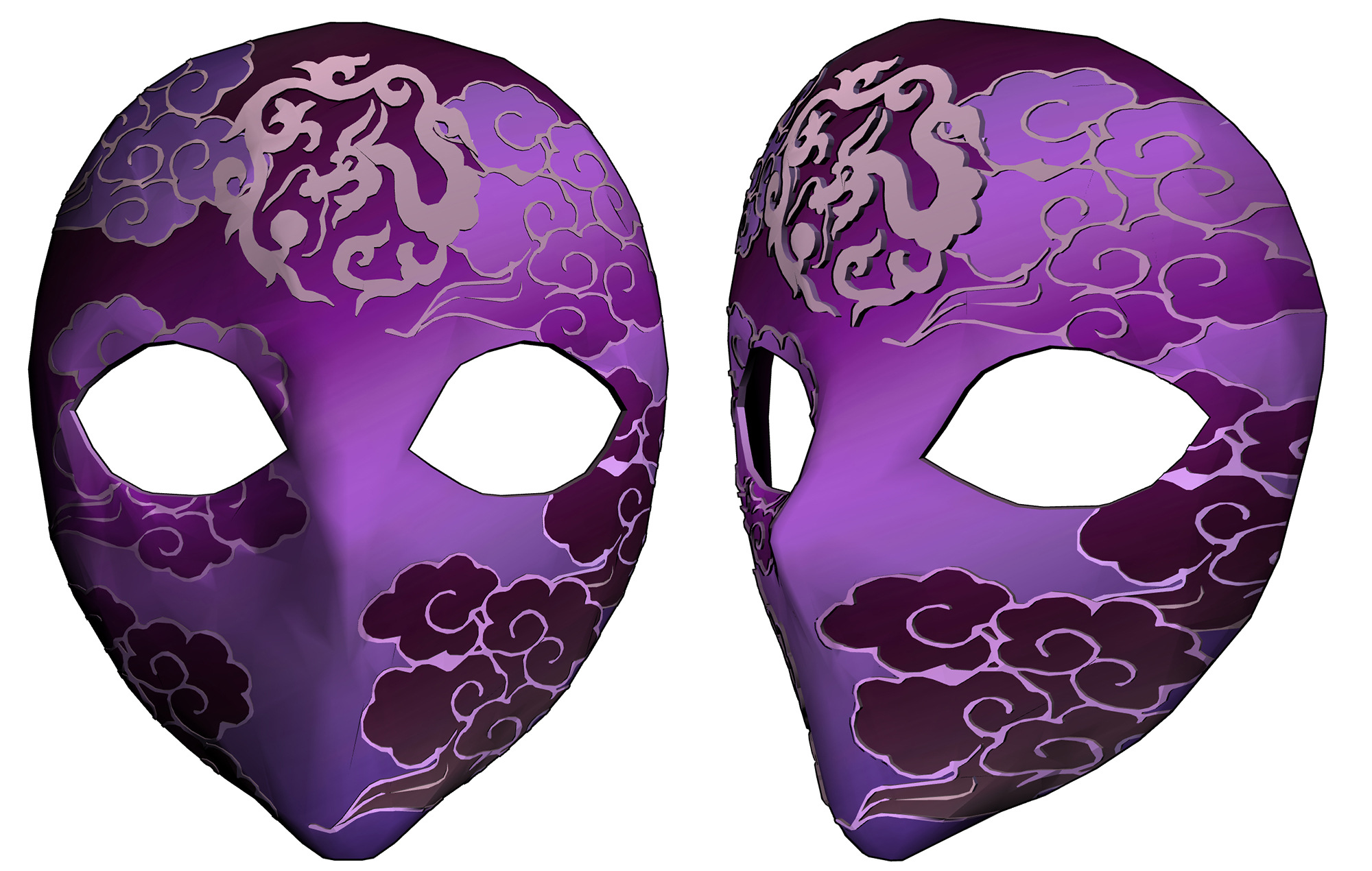 동양풍 가면 Oriental style mask A-24-3 동양풍 가면 Oriental style mask A-24-3