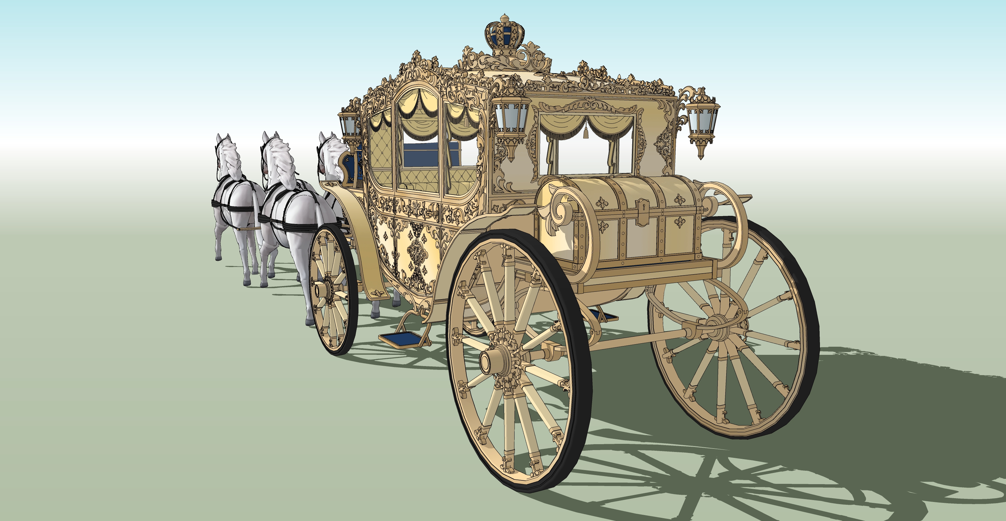 왕실마차 황금색 Royal carriage gold-2 왕실마차 황금색 Royal carriage gold-2