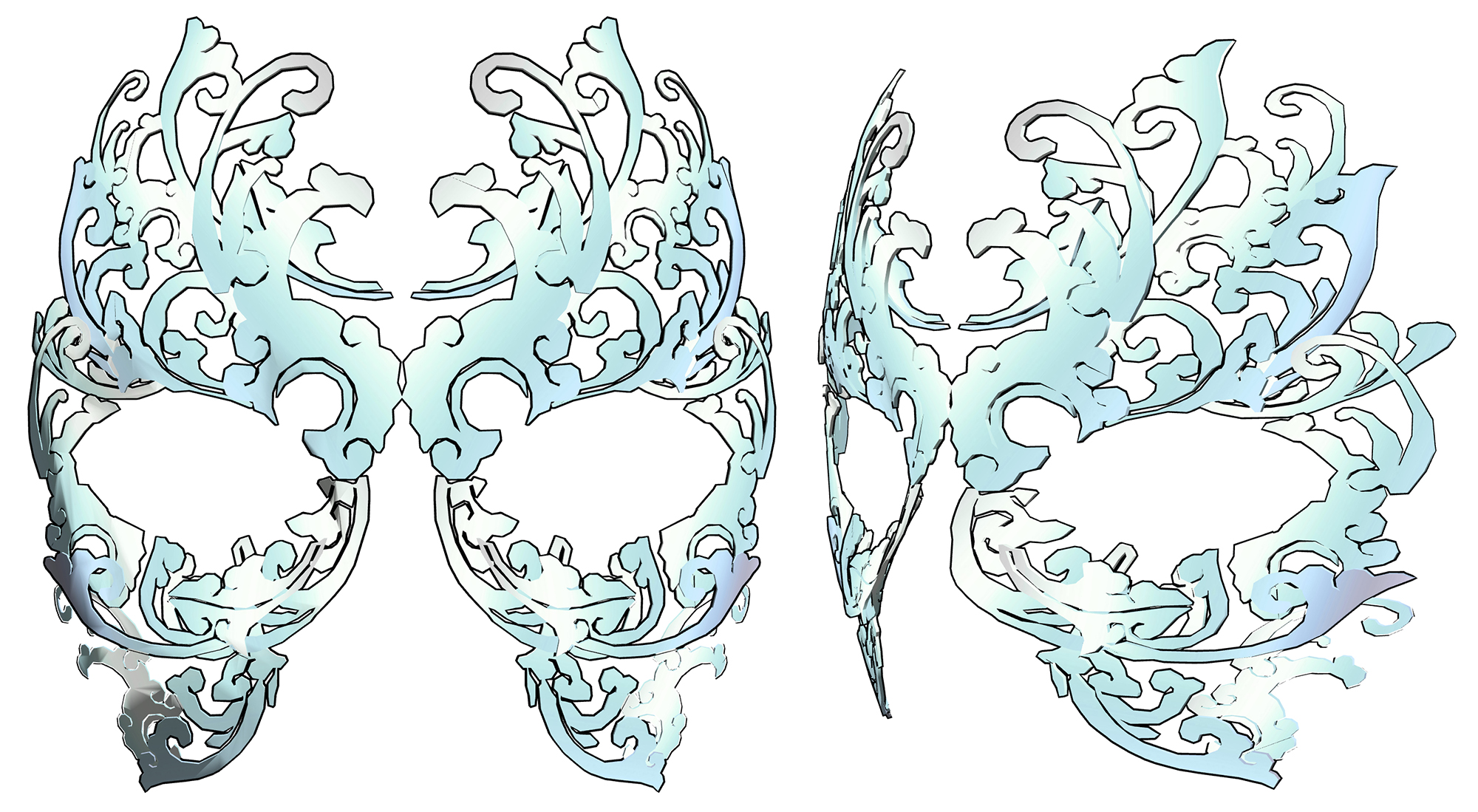 동양풍 가면 Oriental style mask B-2-3 동양풍 가면 Oriental style mask B-2-3