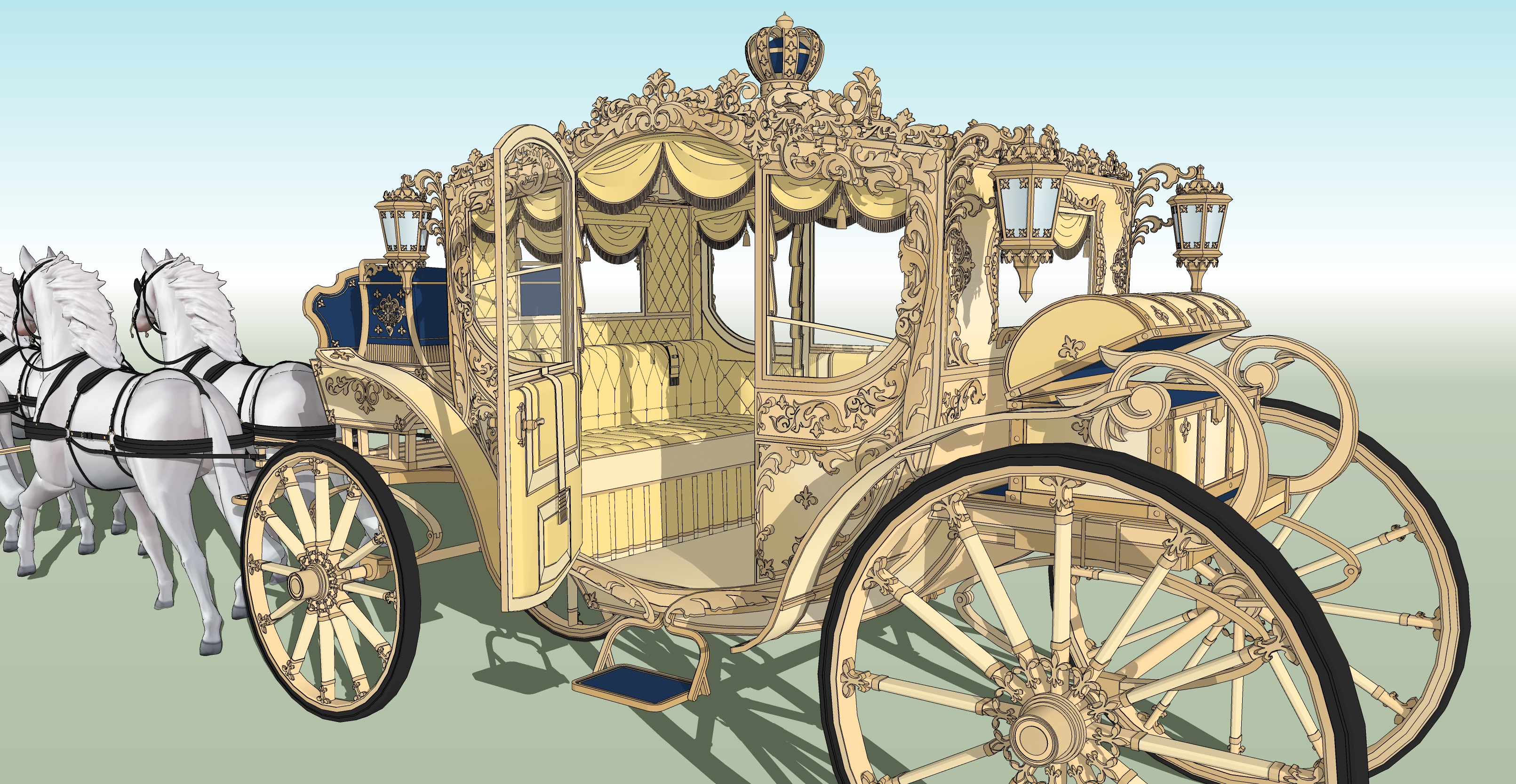 왕실마차 황금색 Royal carriage gold-4 왕실마차 황금색 Royal carriage gold-4