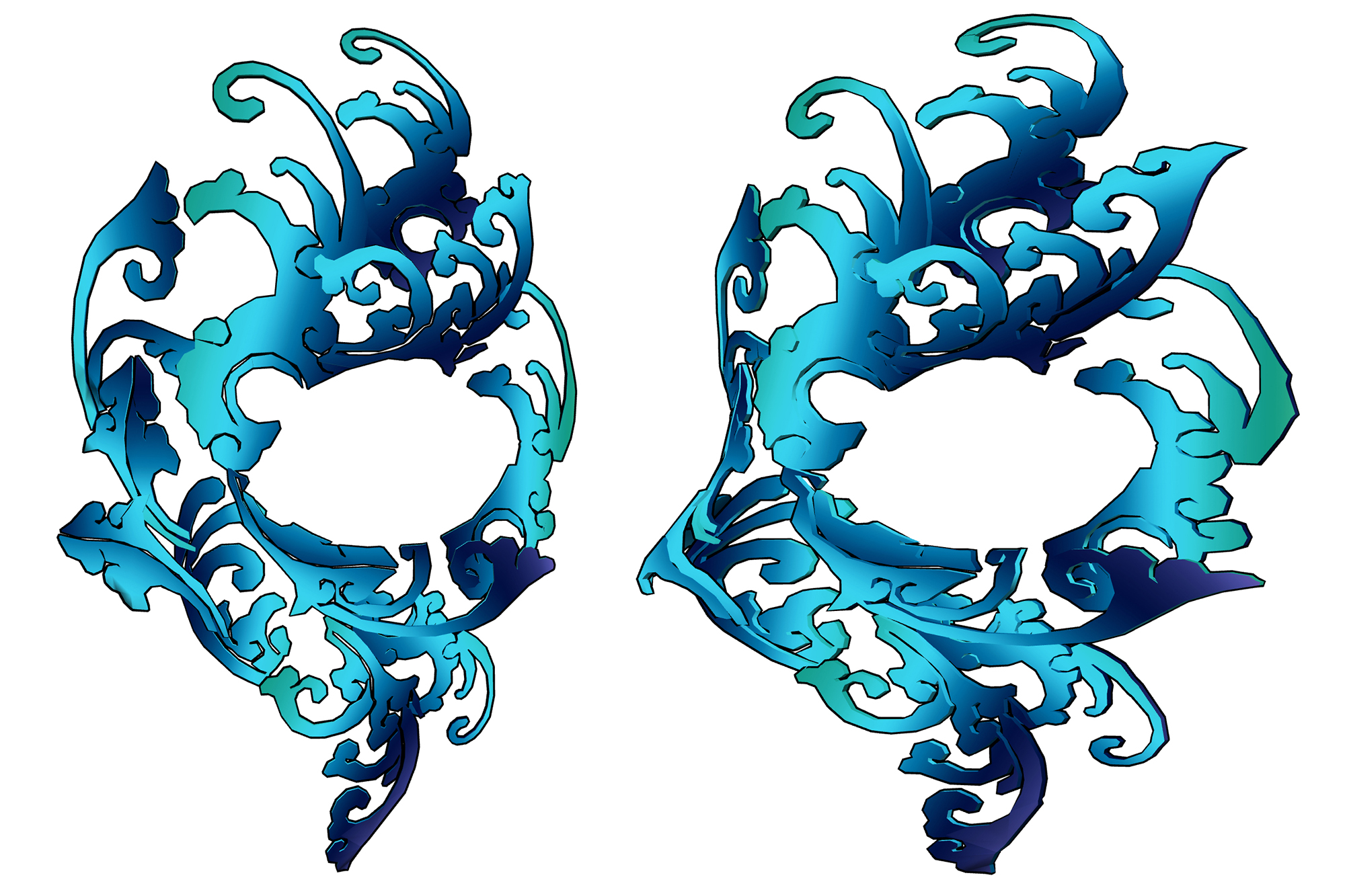 동양풍 가면 Oriental style mask A-22-3 동양풍 가면 Oriental style mask A-22-3