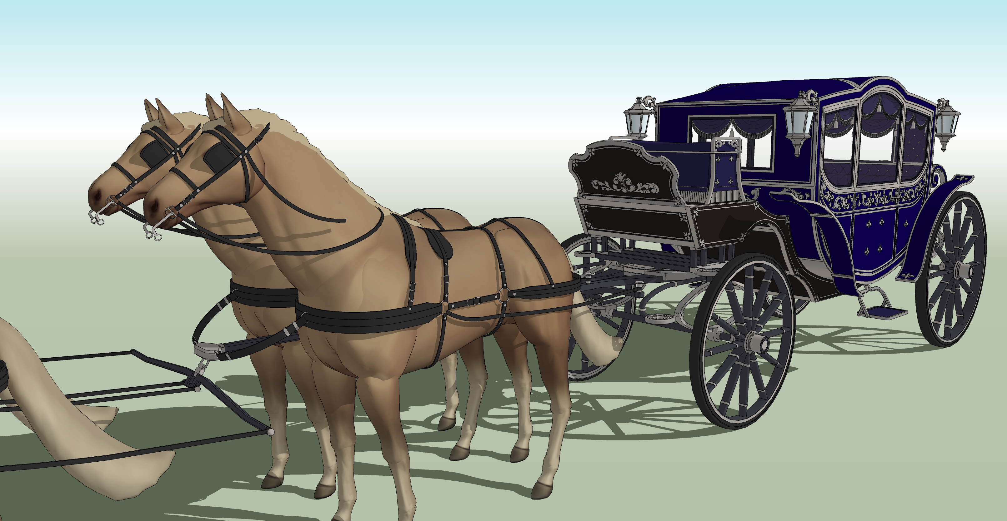귀족마차 남색 Noble Carriage dark blue-2 귀족마차 남색 Noble Carriage dark blue-2