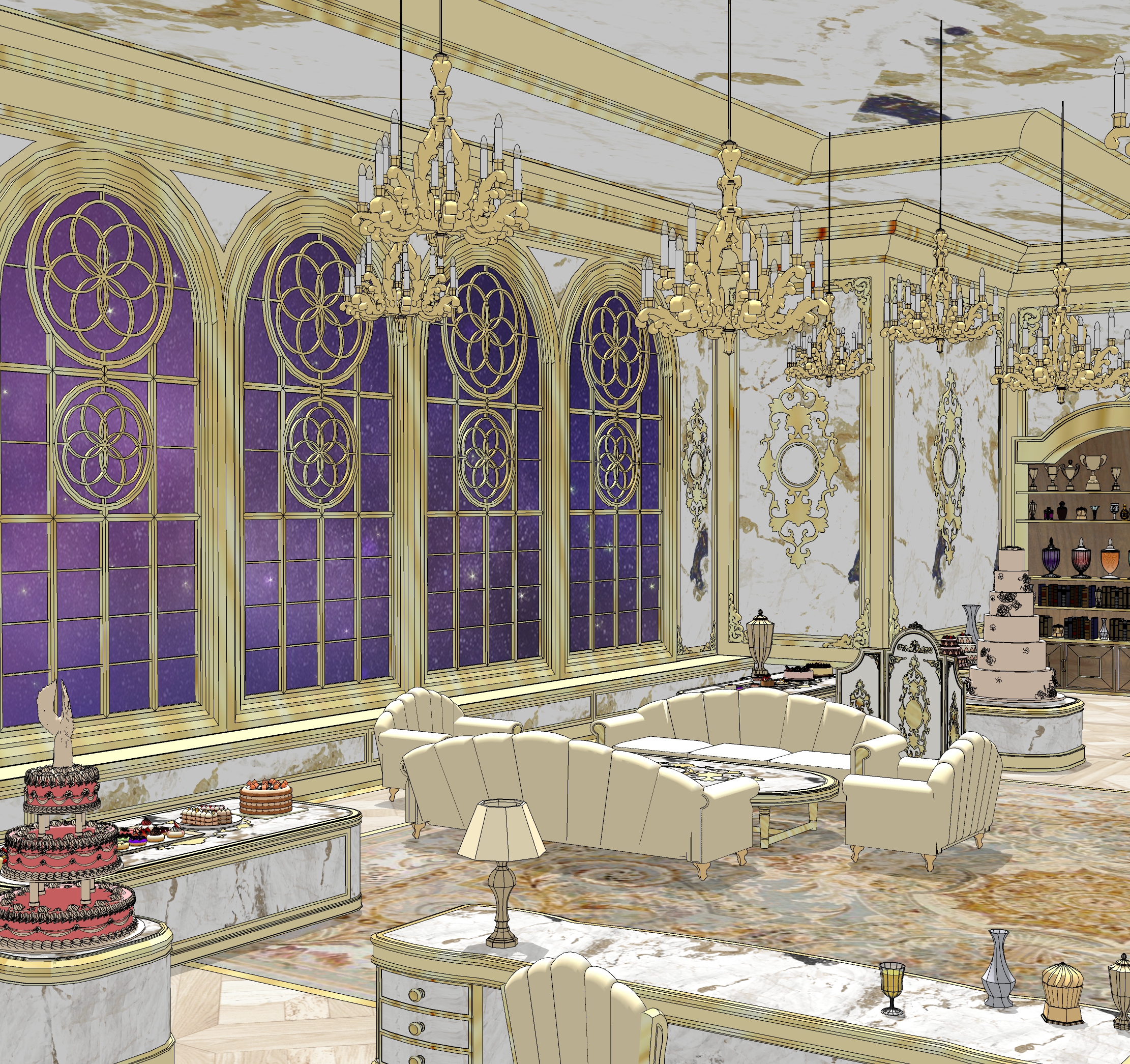 Dessert Shop Set-House Office-9 Dessert Shop Set-House Office-9