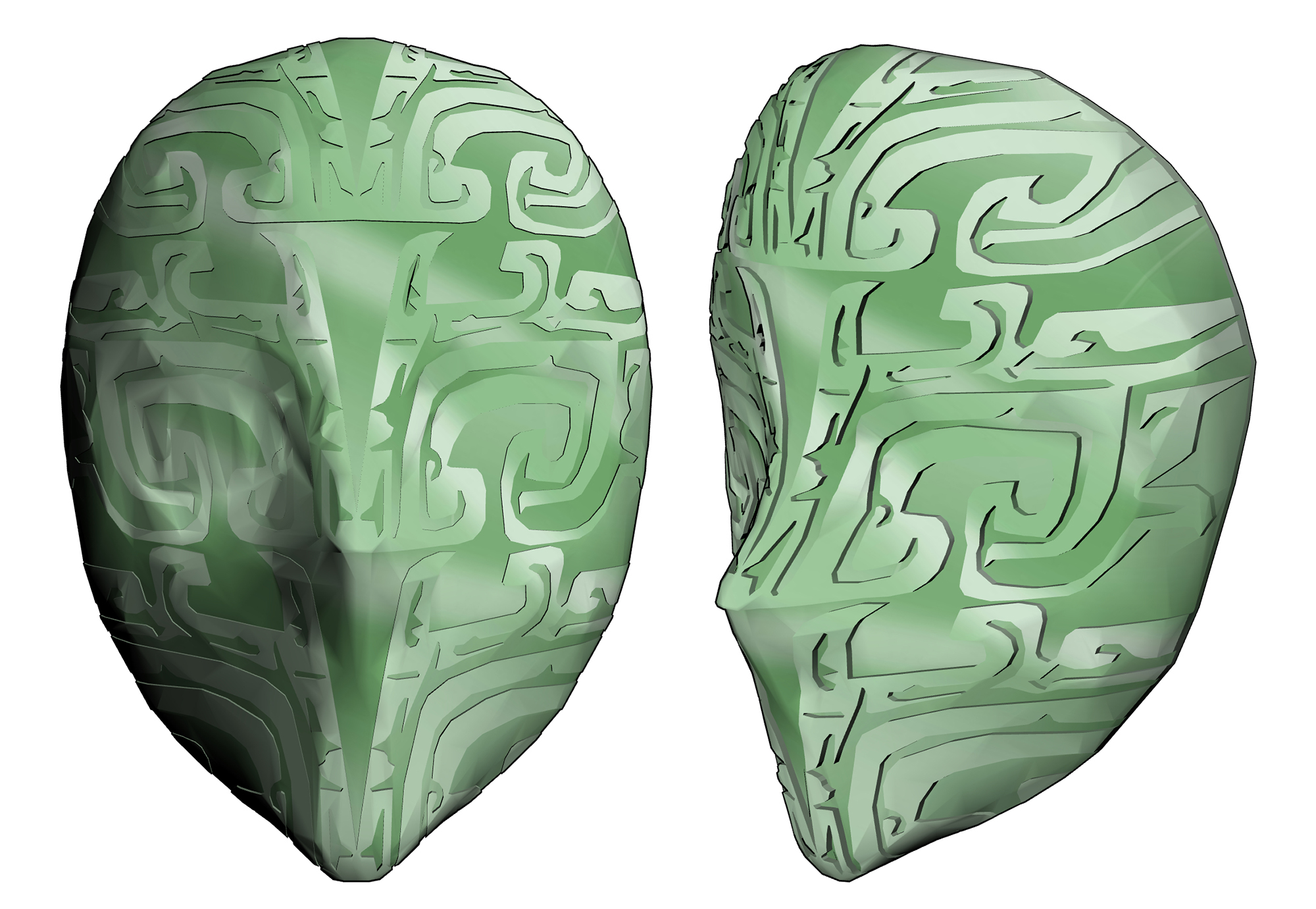 동양풍 가면 Oriental style mask B-30-3 동양풍 가면 Oriental style mask B-30-3