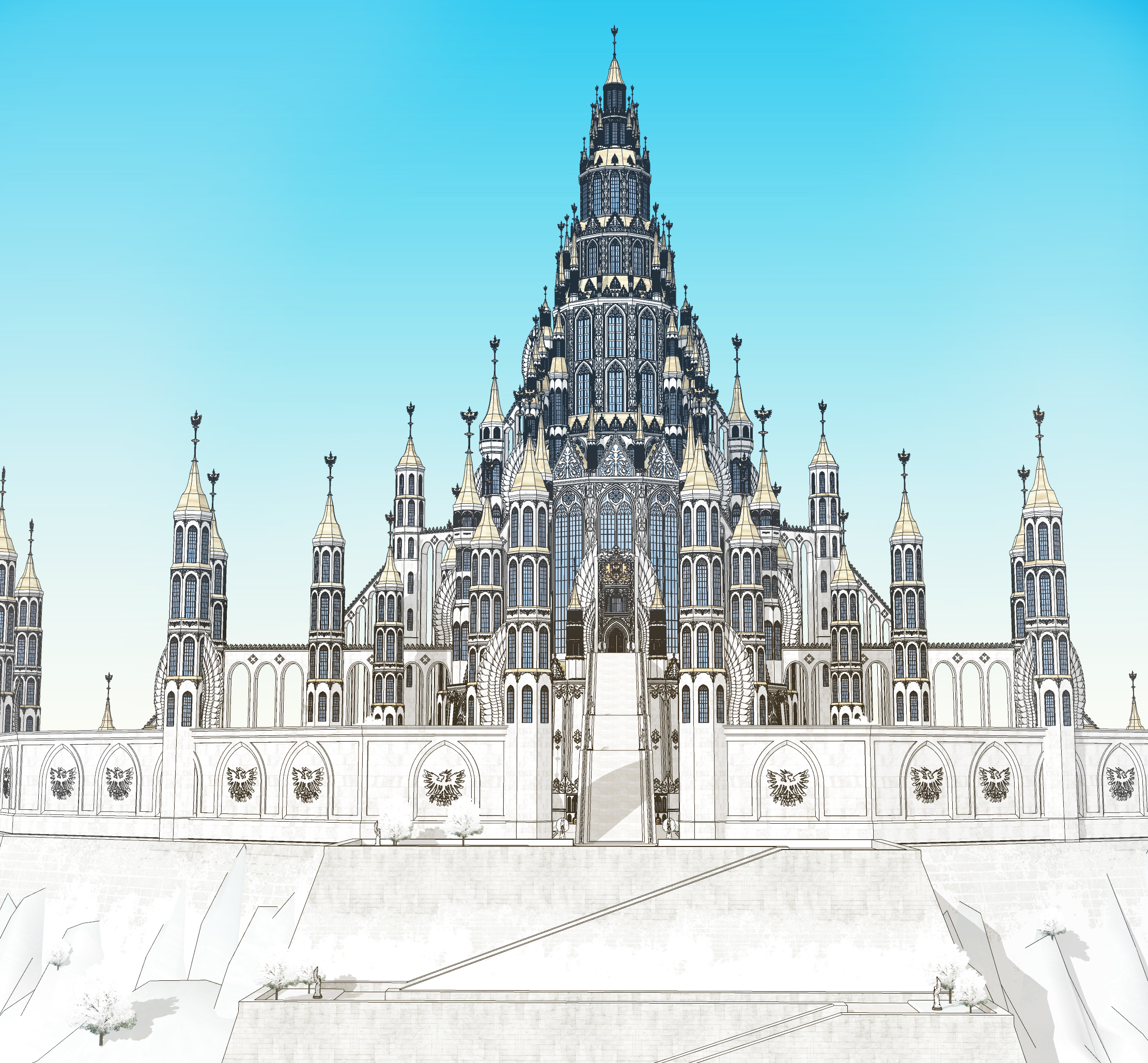 판타지 하얀 성 fantasy white castle-2보정