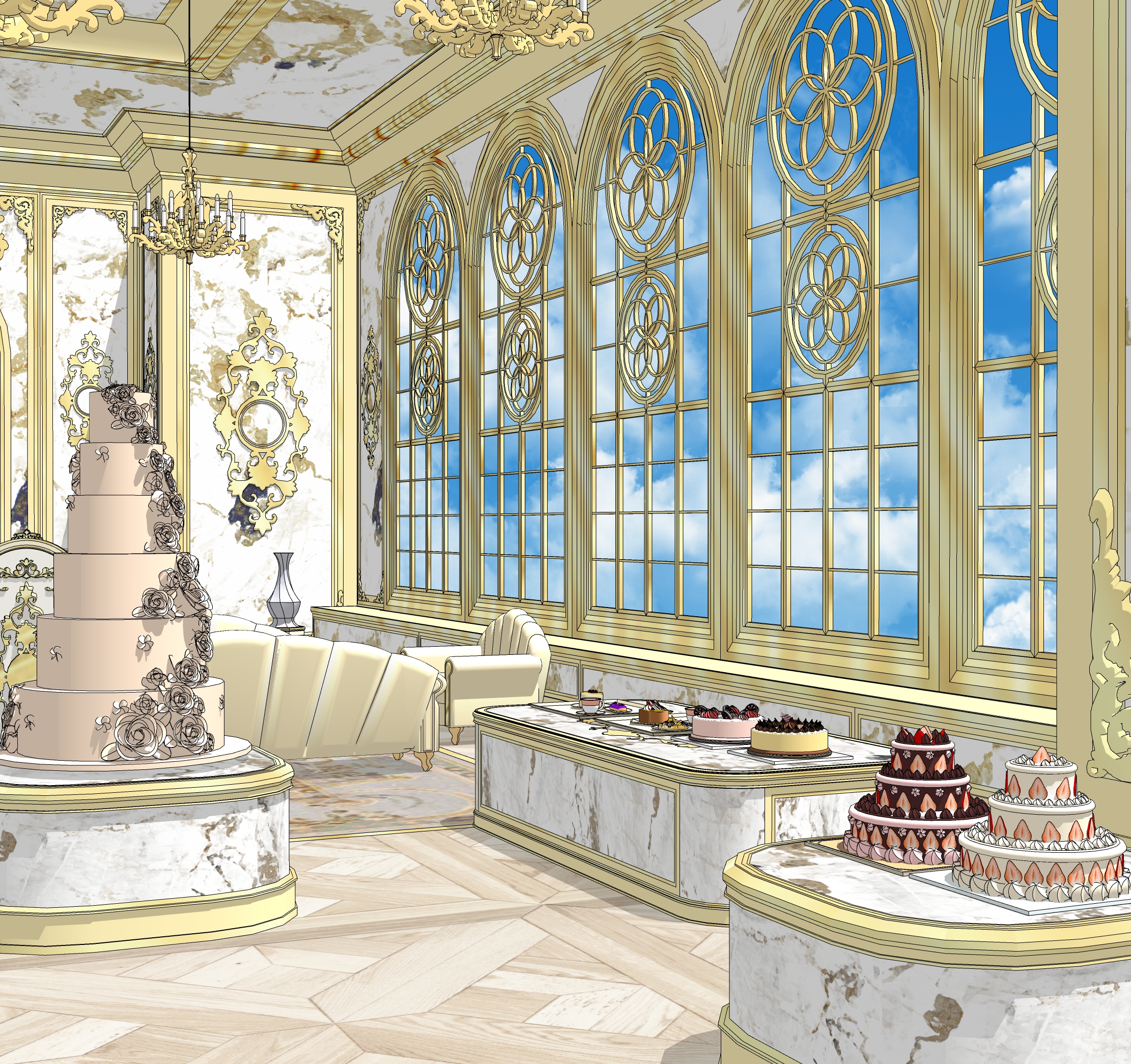 Dessert Shop Set-House Office-2 Dessert Shop Set-House Office-2