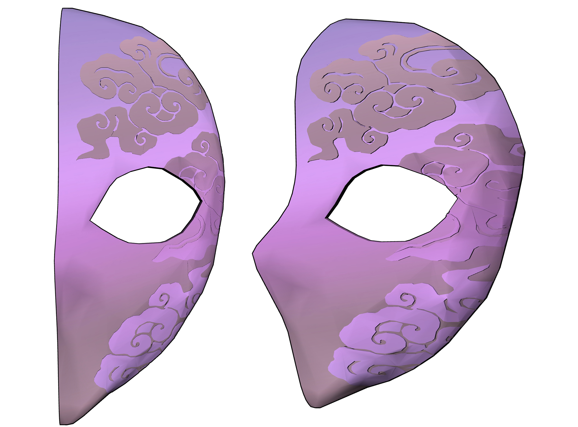 동양풍 가면 Oriental style mask A-20-3 동양풍 가면 Oriental style mask A-20-3