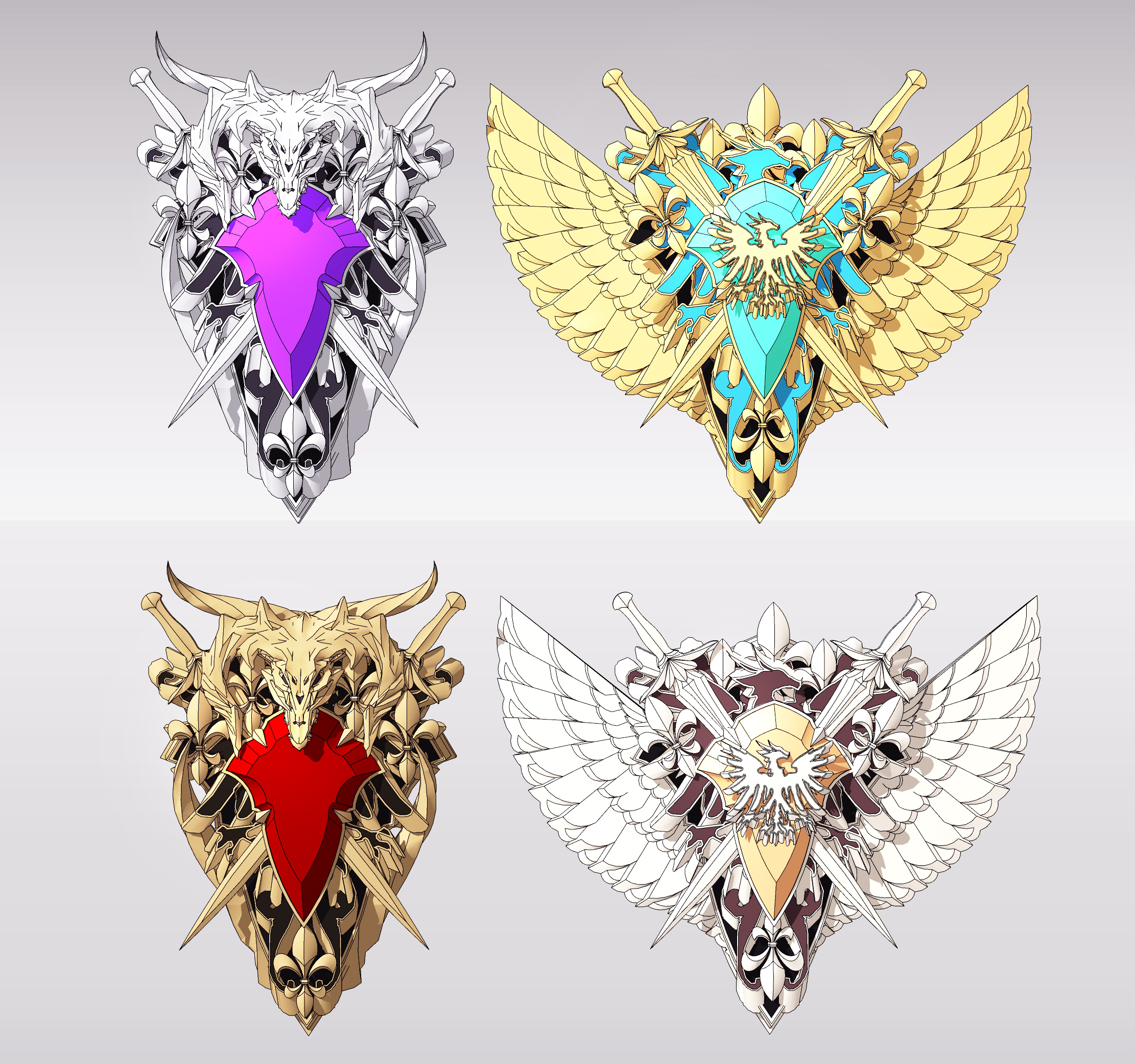 마왕과 용사의 브로치Satan and Warrior Brooch-1보정