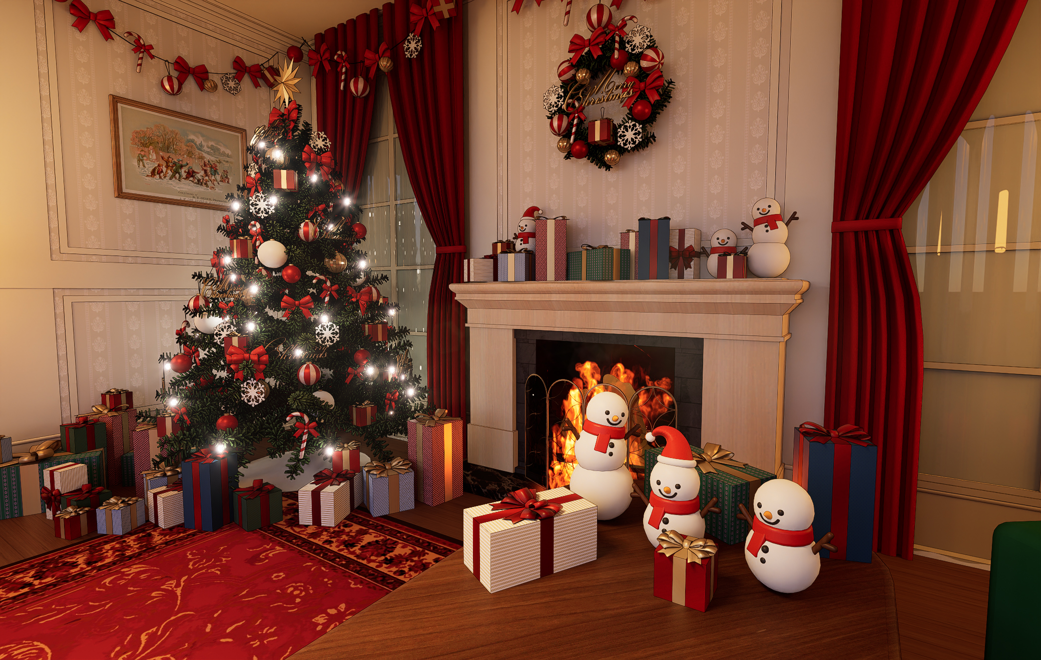 크리스마스 트리 렌더-3