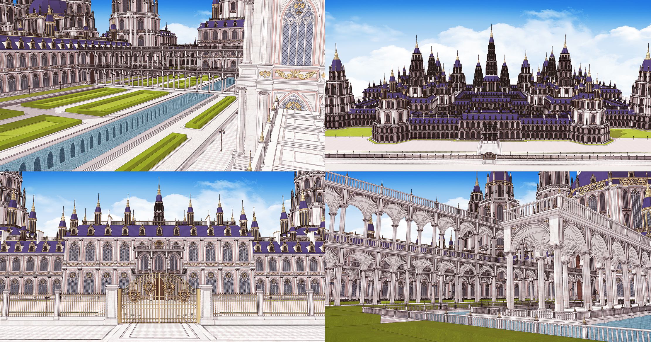 중세 판타지 궁전 Medieval fantasy Palace-1보정