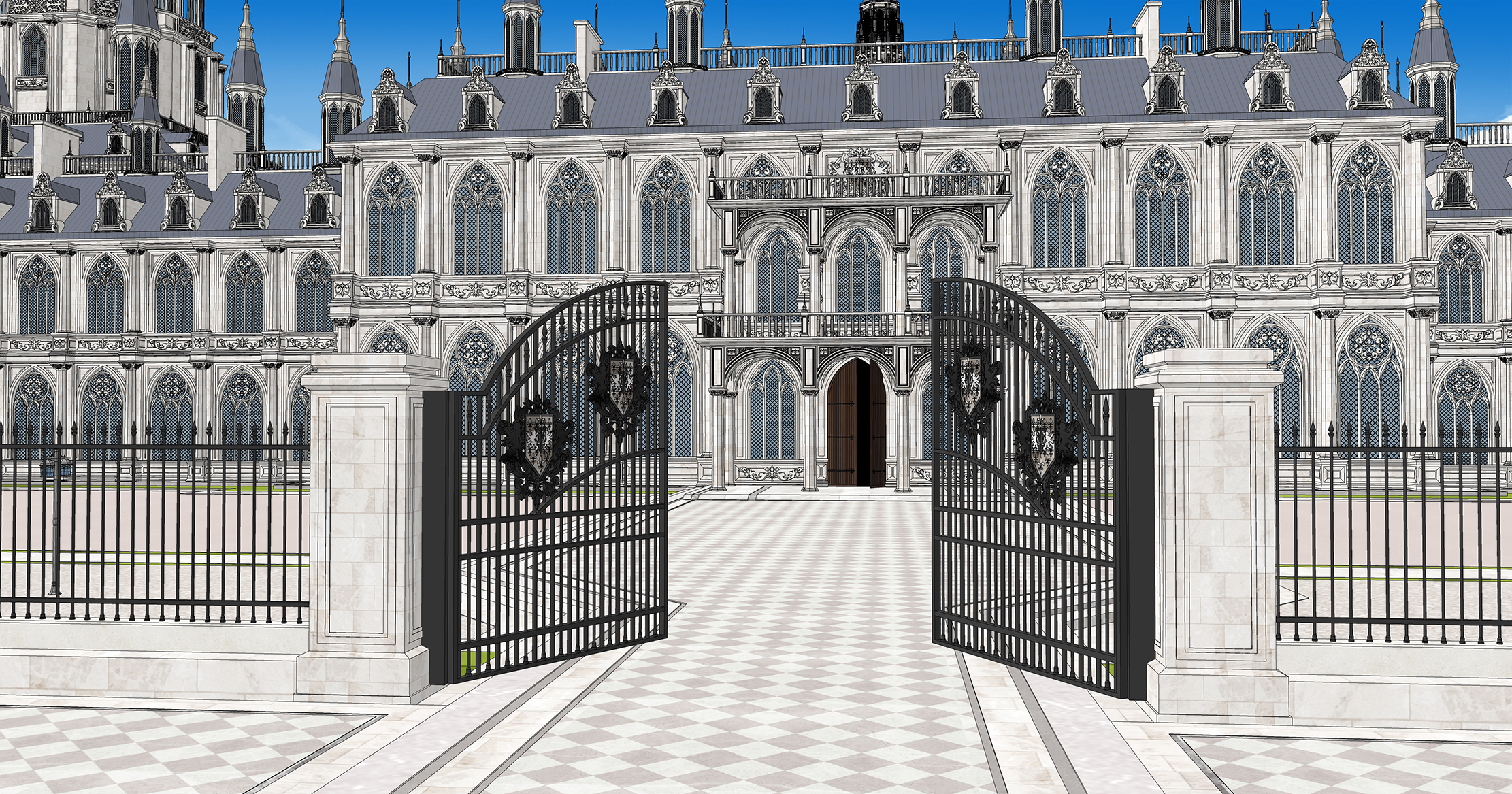 중세 판타지 건물 Medieval fantasy building-16