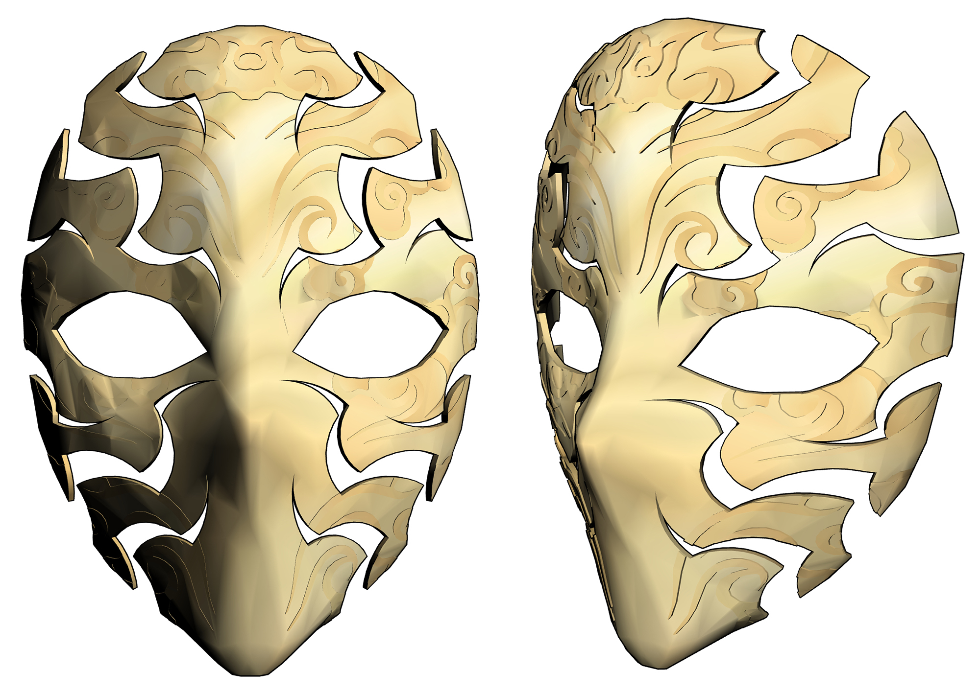 동양풍 가면 Oriental style mask B-9-3 동양풍 가면 Oriental style mask B-9-3