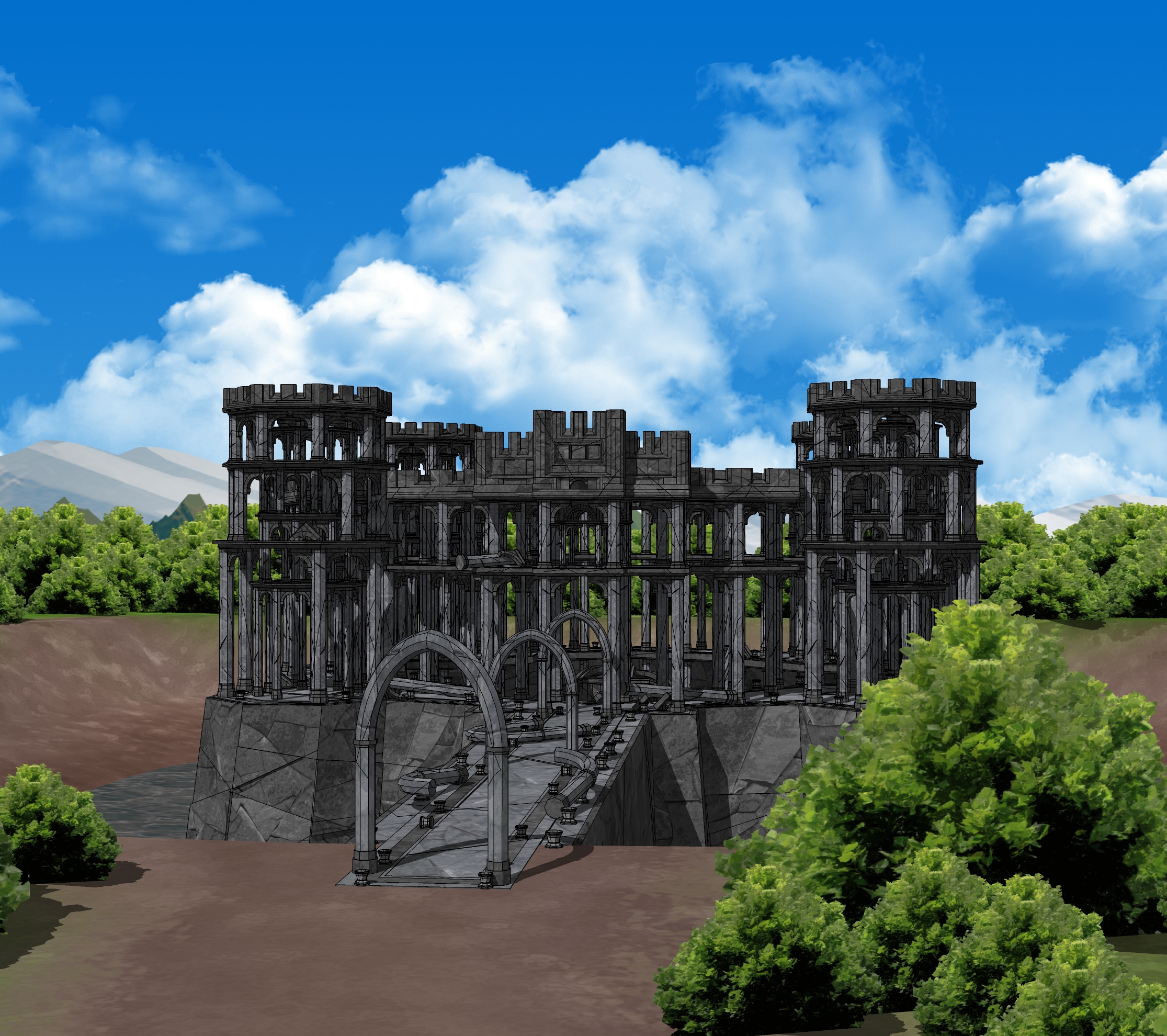 물가 유적 폐허-9