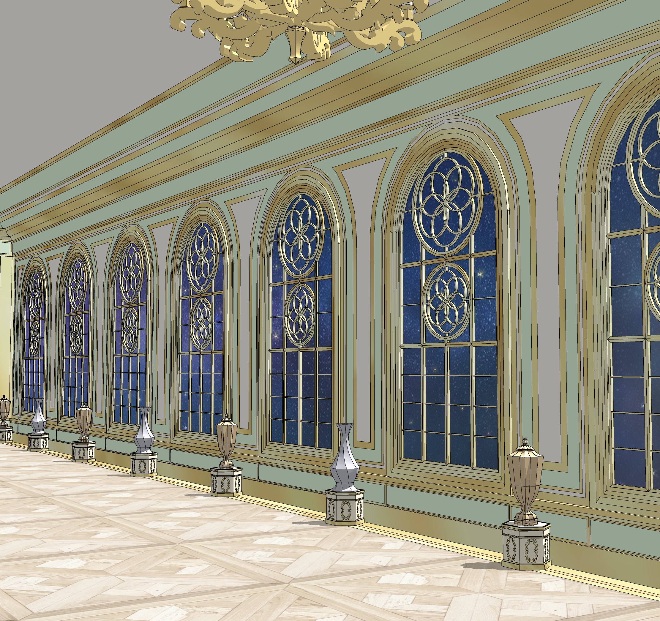 dessert shop set hallway-3