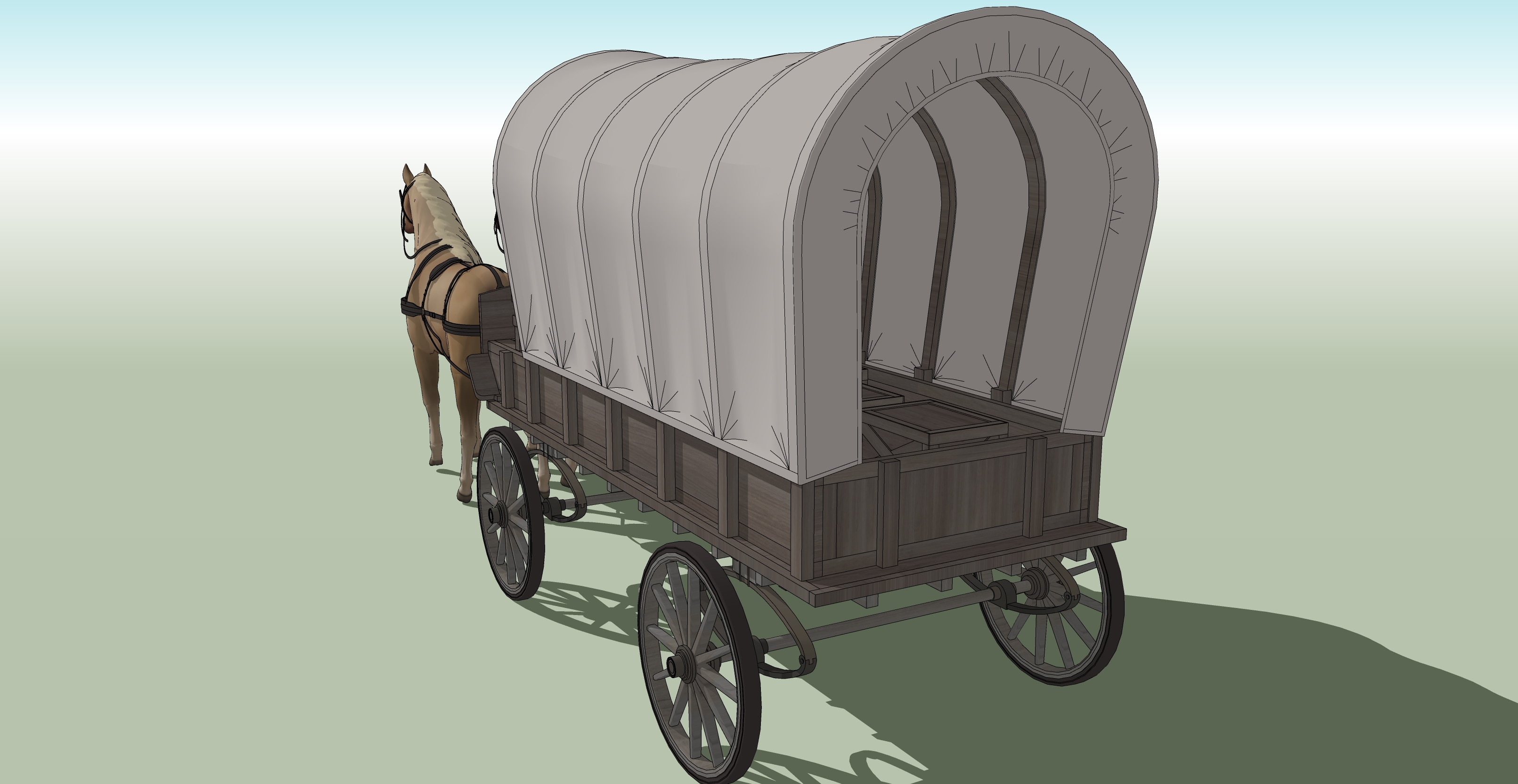 짐 마차 회색 wagon gray-2