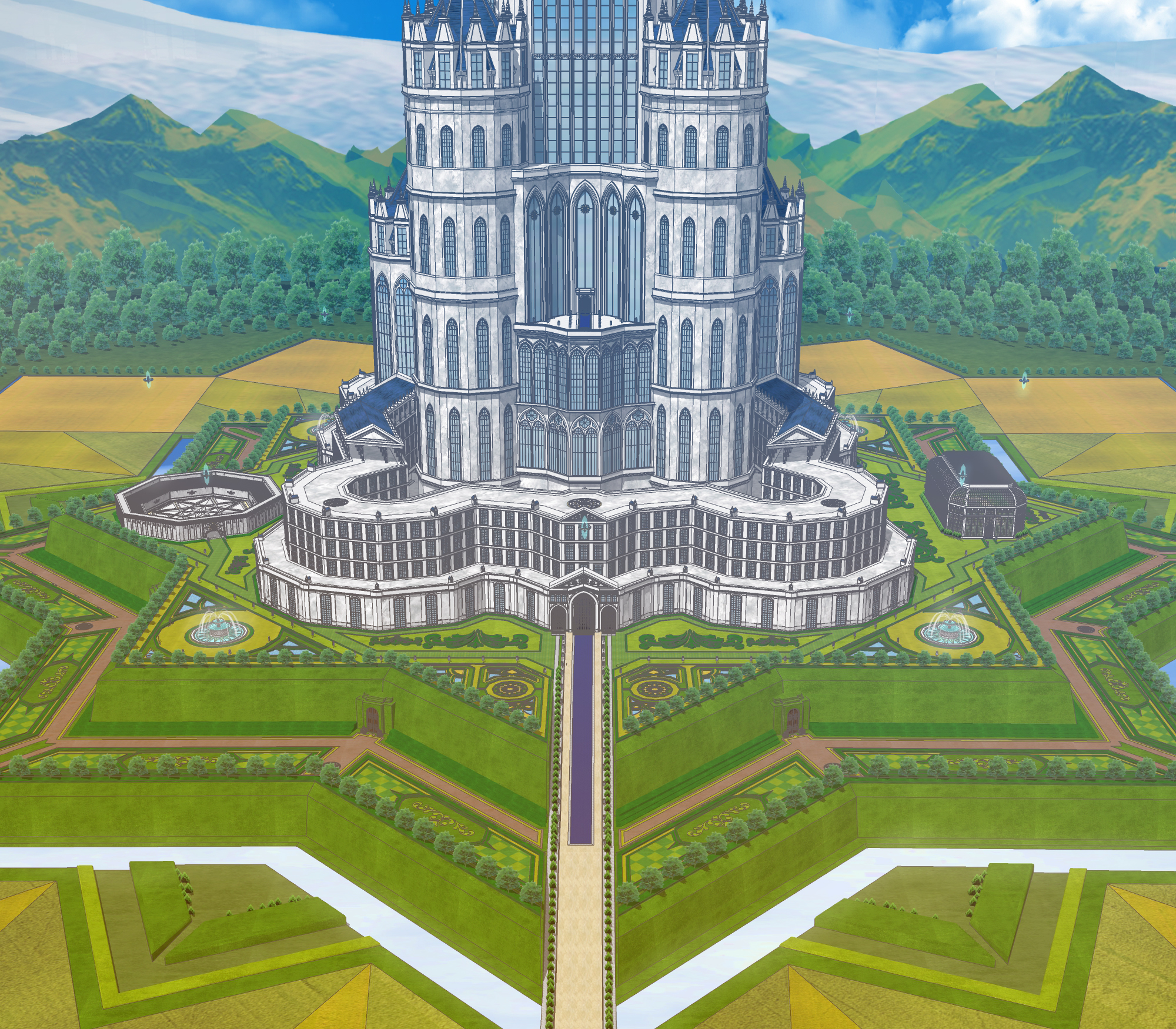 마탑1차 완성 보정 전경