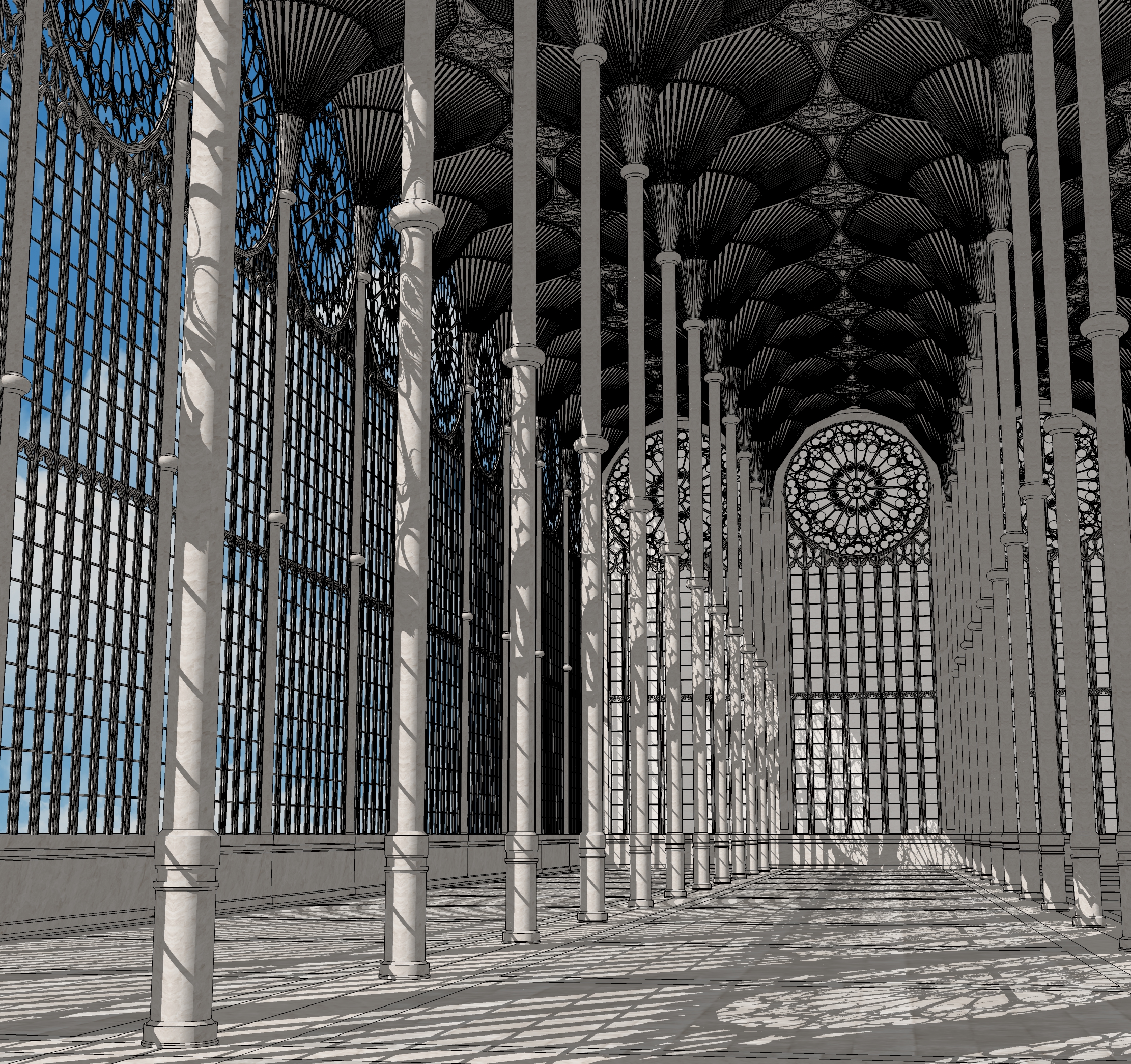 유럽 고성 복도-european castle hallway-10
