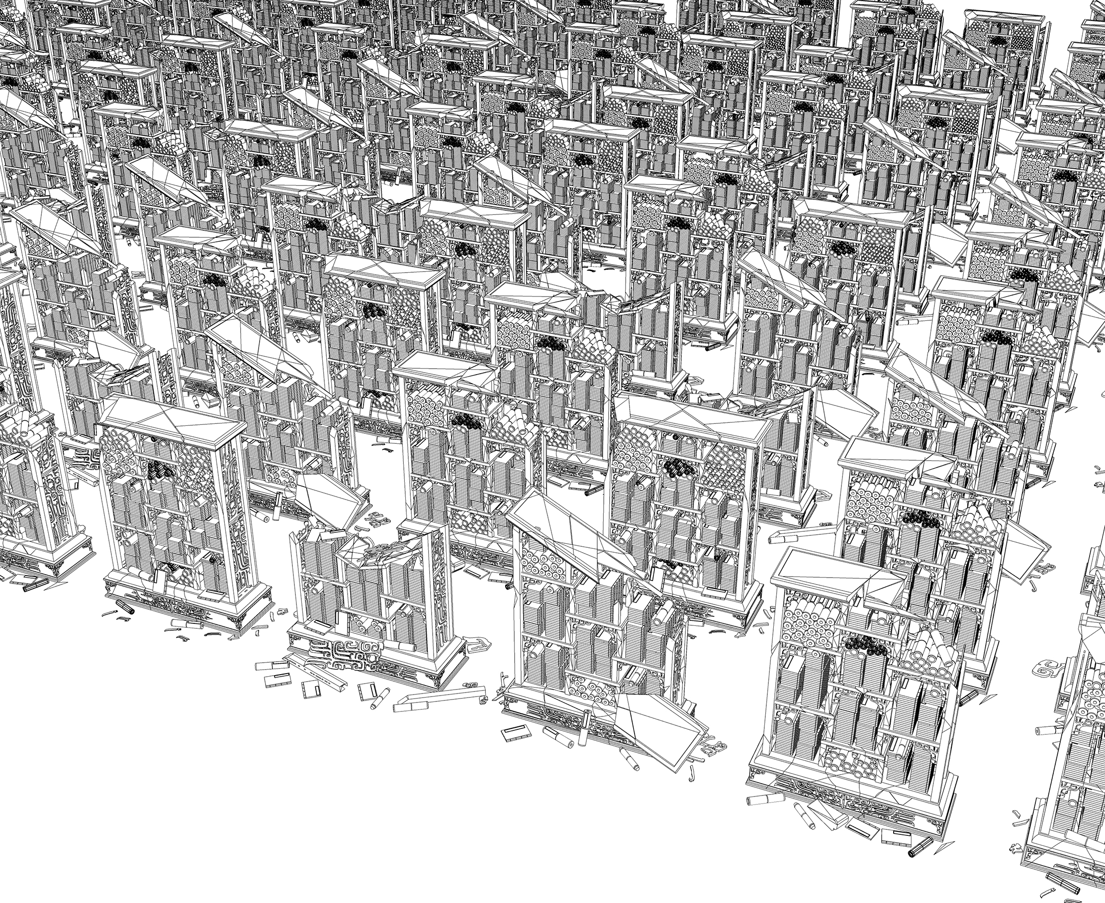 비급서고 폐허 Secret library ruin ver1-라인-1