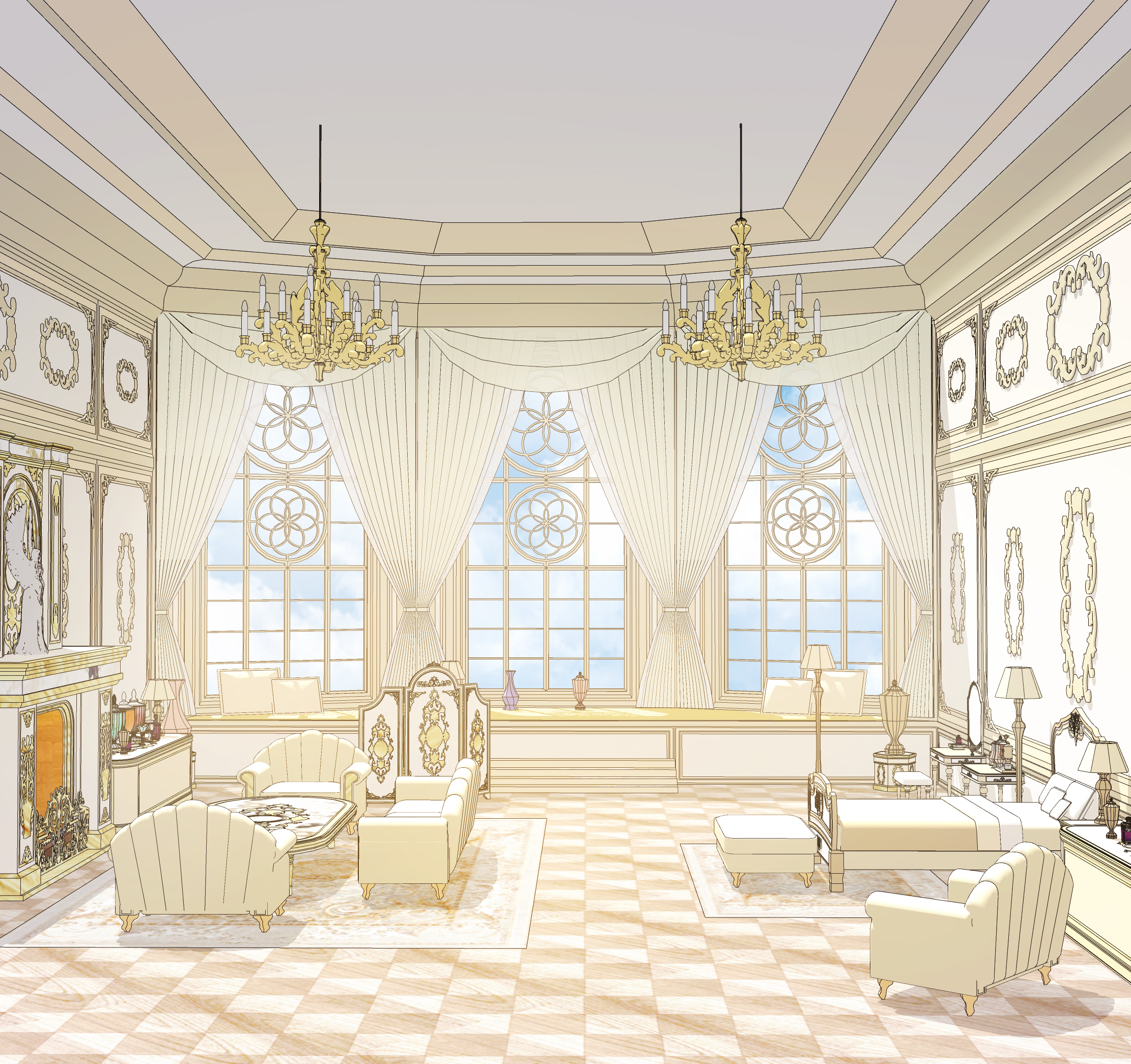 Dessert Shop Set - Bedroom보정