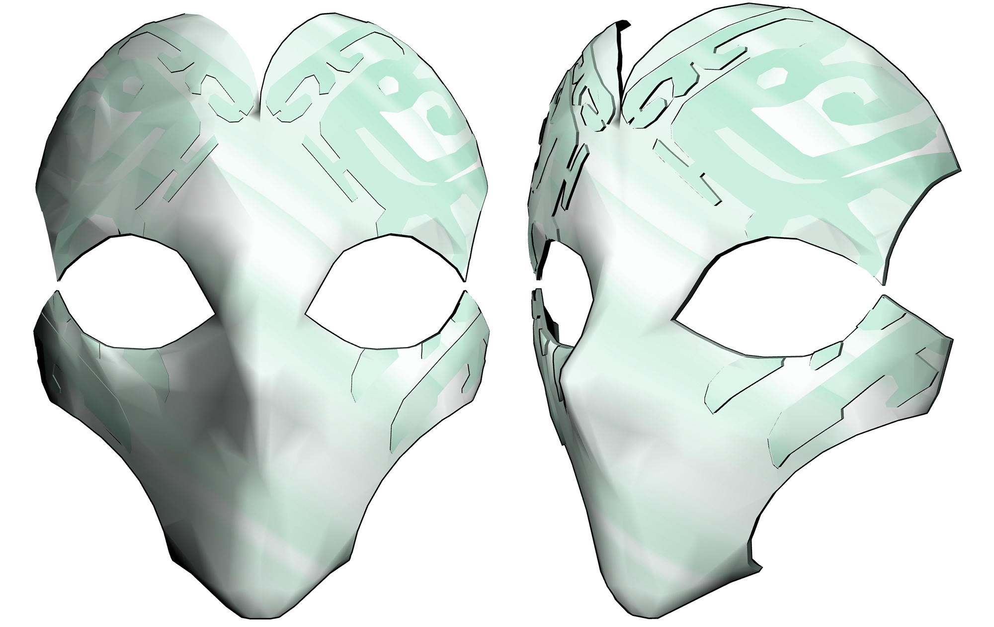 동양풍 가면 Oriental style mask A-32-3 동양풍 가면 Oriental style mask A-32-3