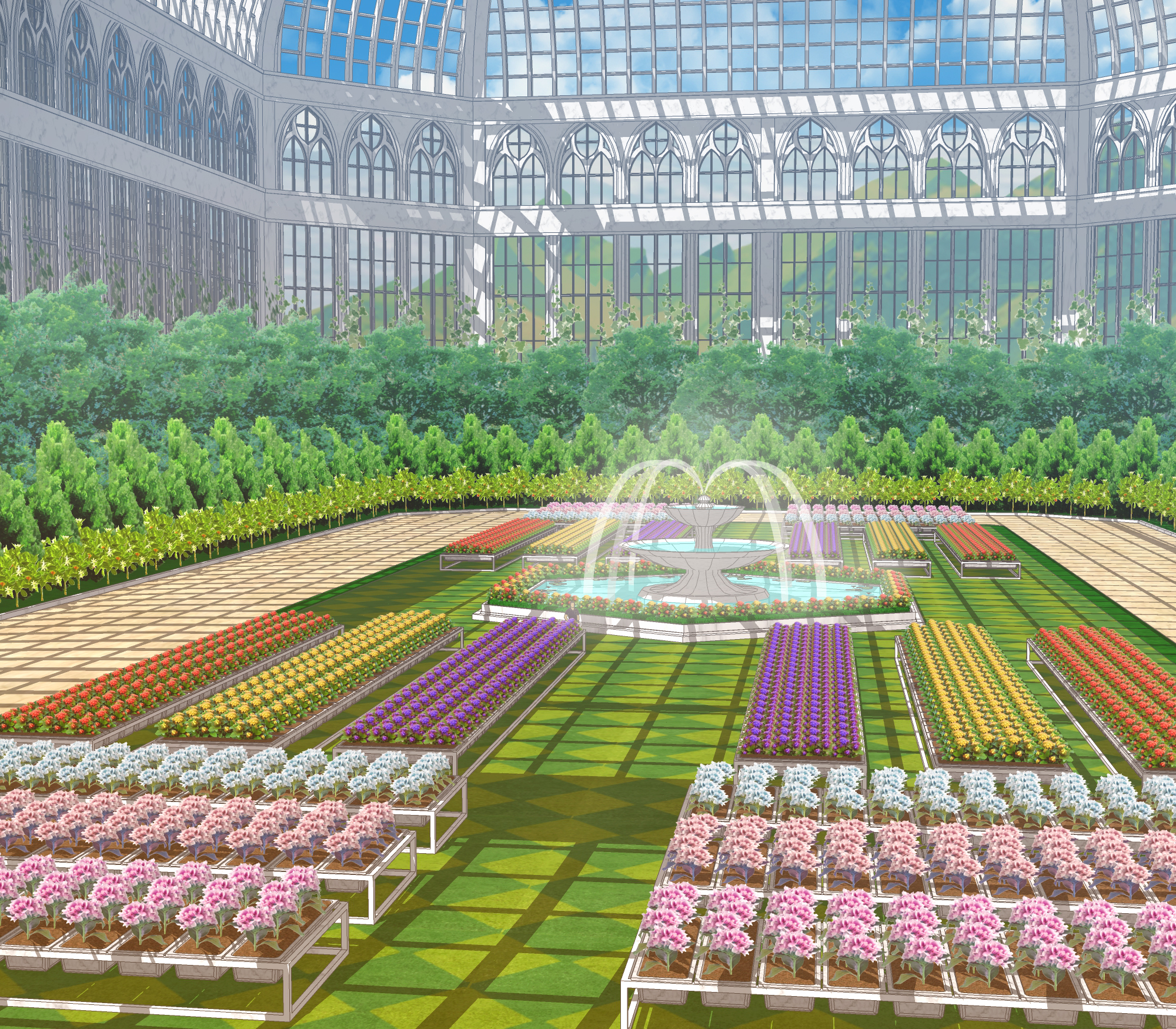 마탑1차 완성 보정 온실 내부 1