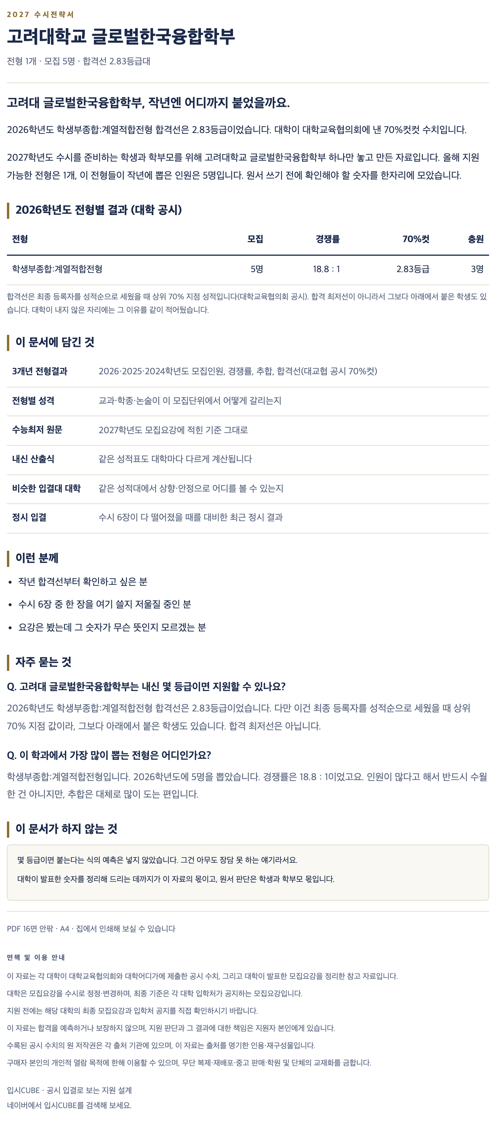 고려대_글로벌한국융합학부_상세 고려대_글로벌한국융합학부_상세