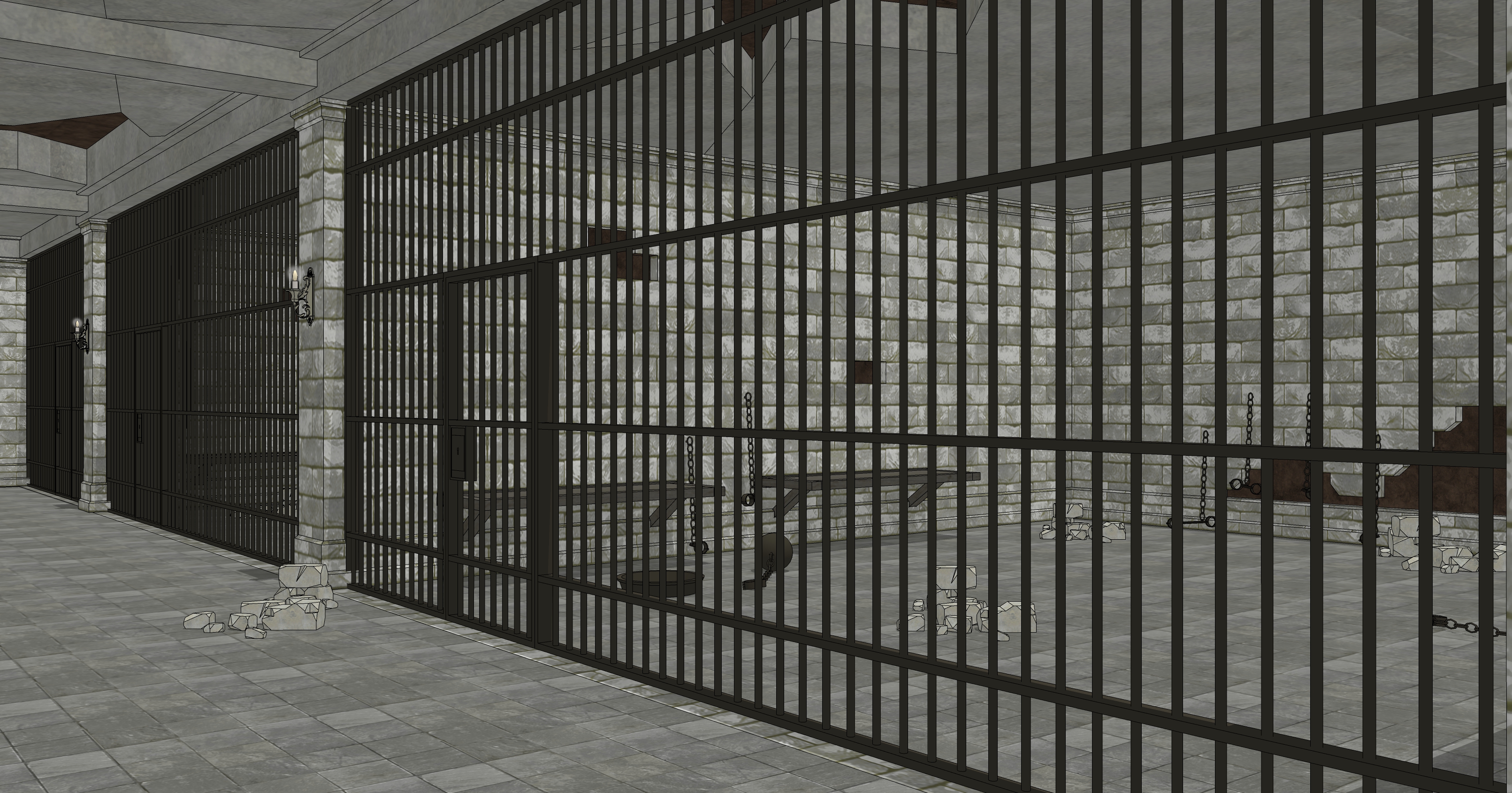 신전 감옥 폐허 Temple Prison Ruins-6