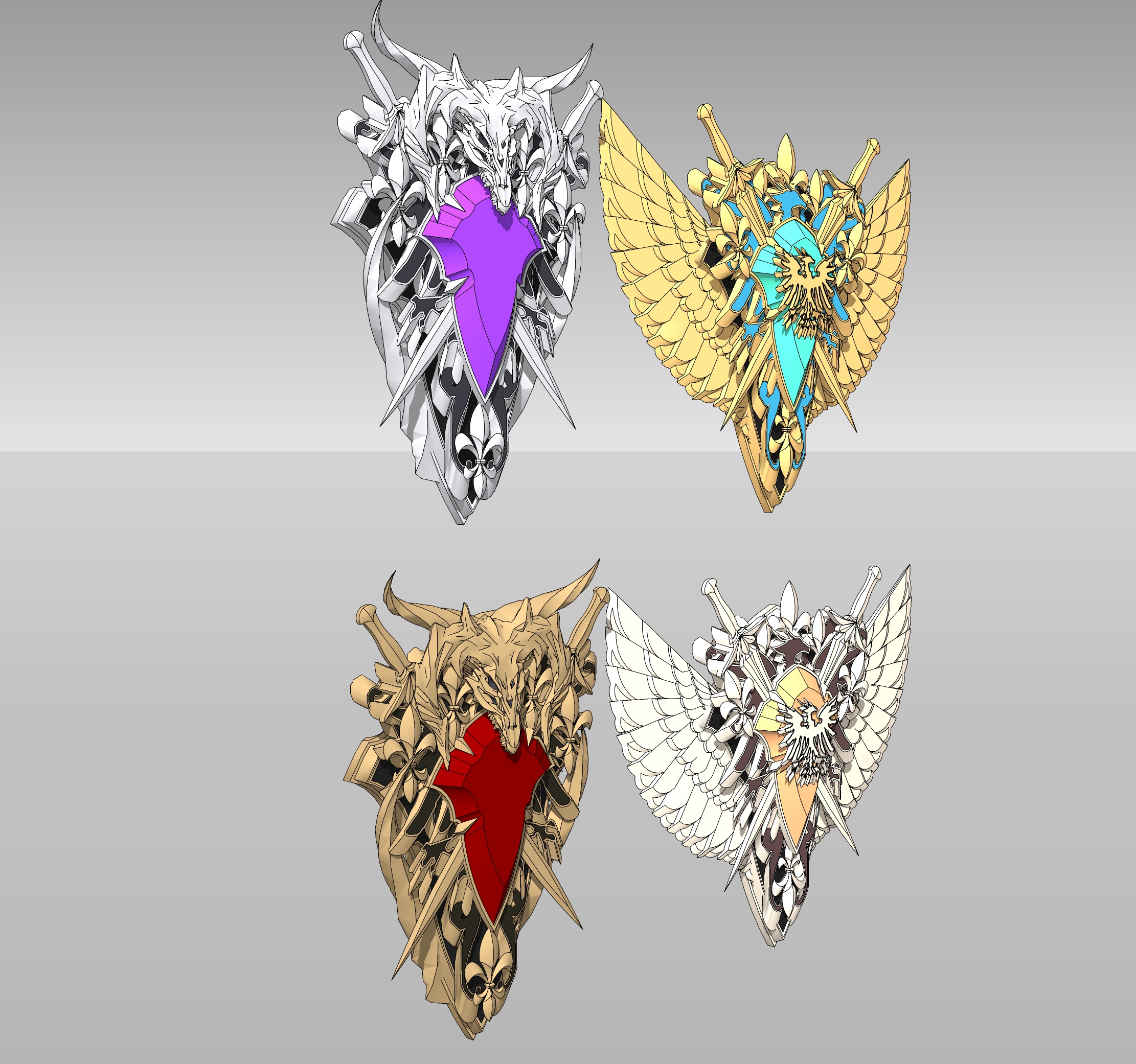 마왕과 용사의 브로치Satan and Warrior Brooch-3