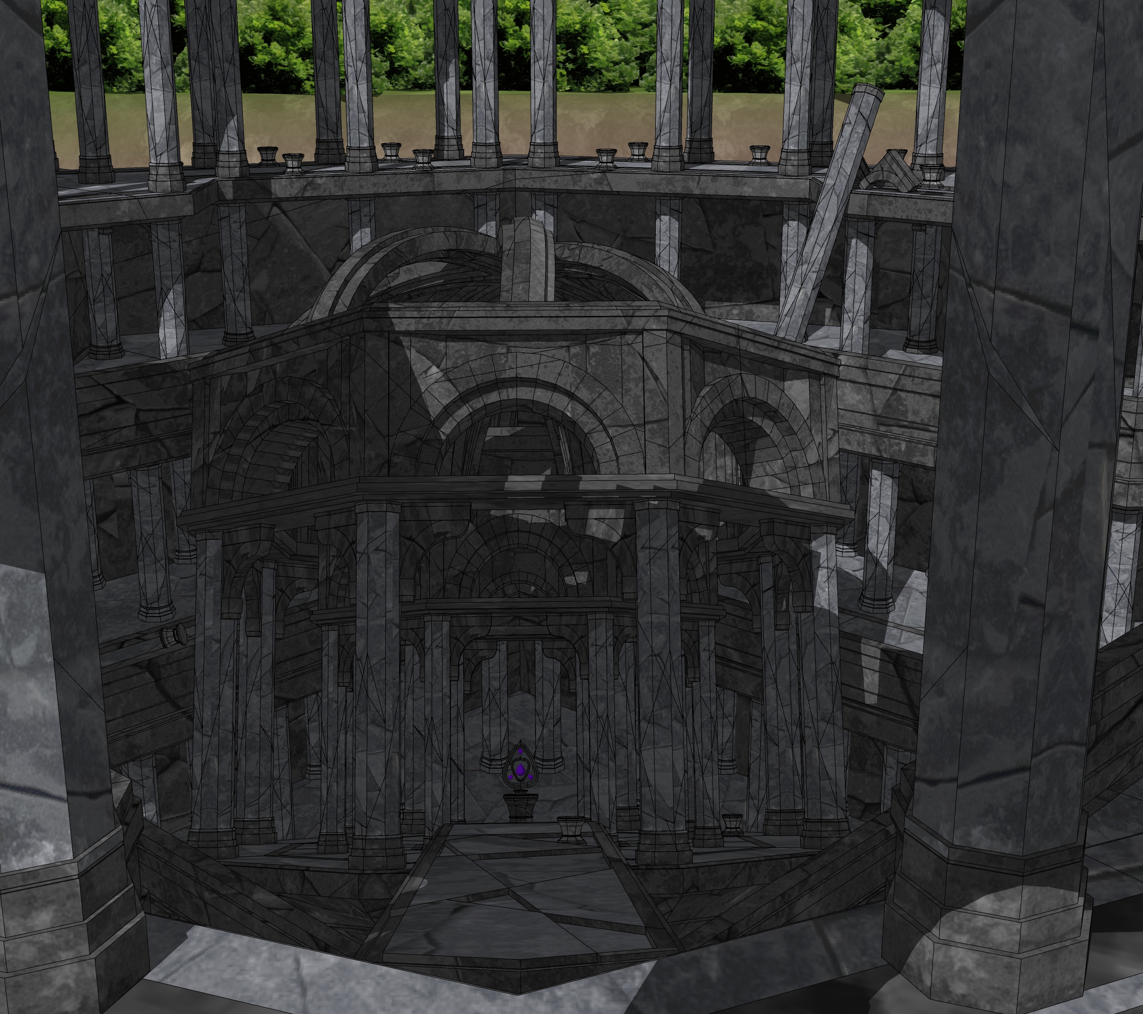 물가 유적 폐허-3