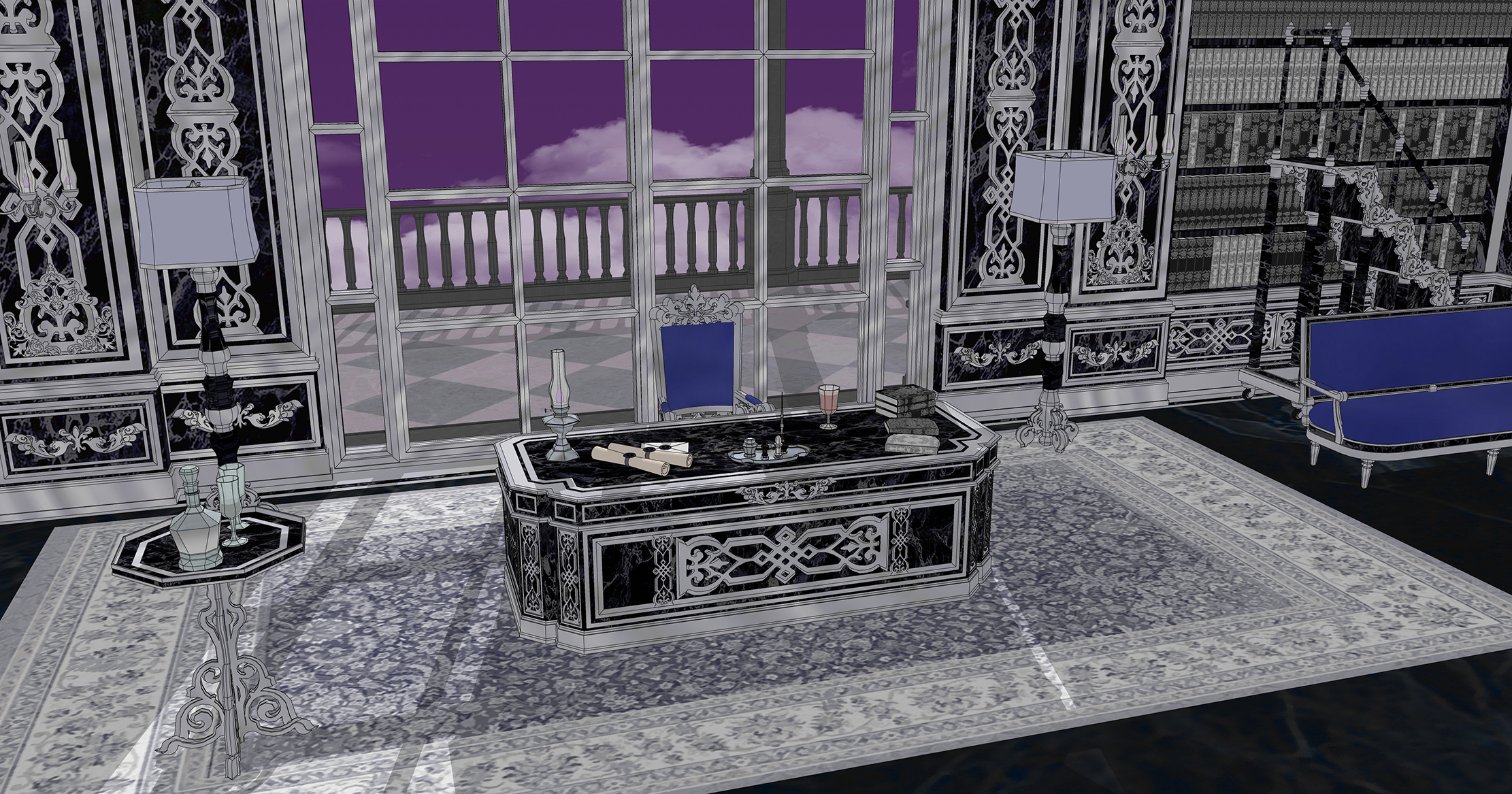 마족 귀족의 집무실The office of the Demon Noble-2 마족 귀족의 집무실The office of the Demon Noble-2