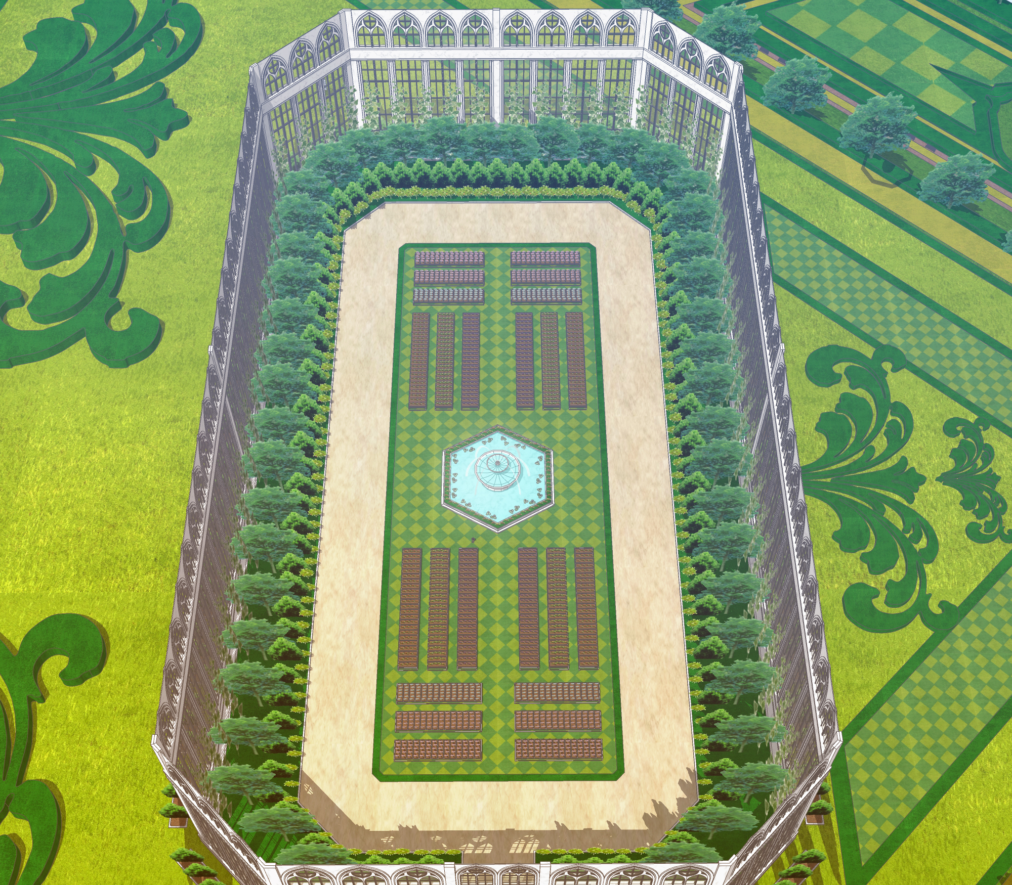 마탑1차 완성 보정 온실 탑