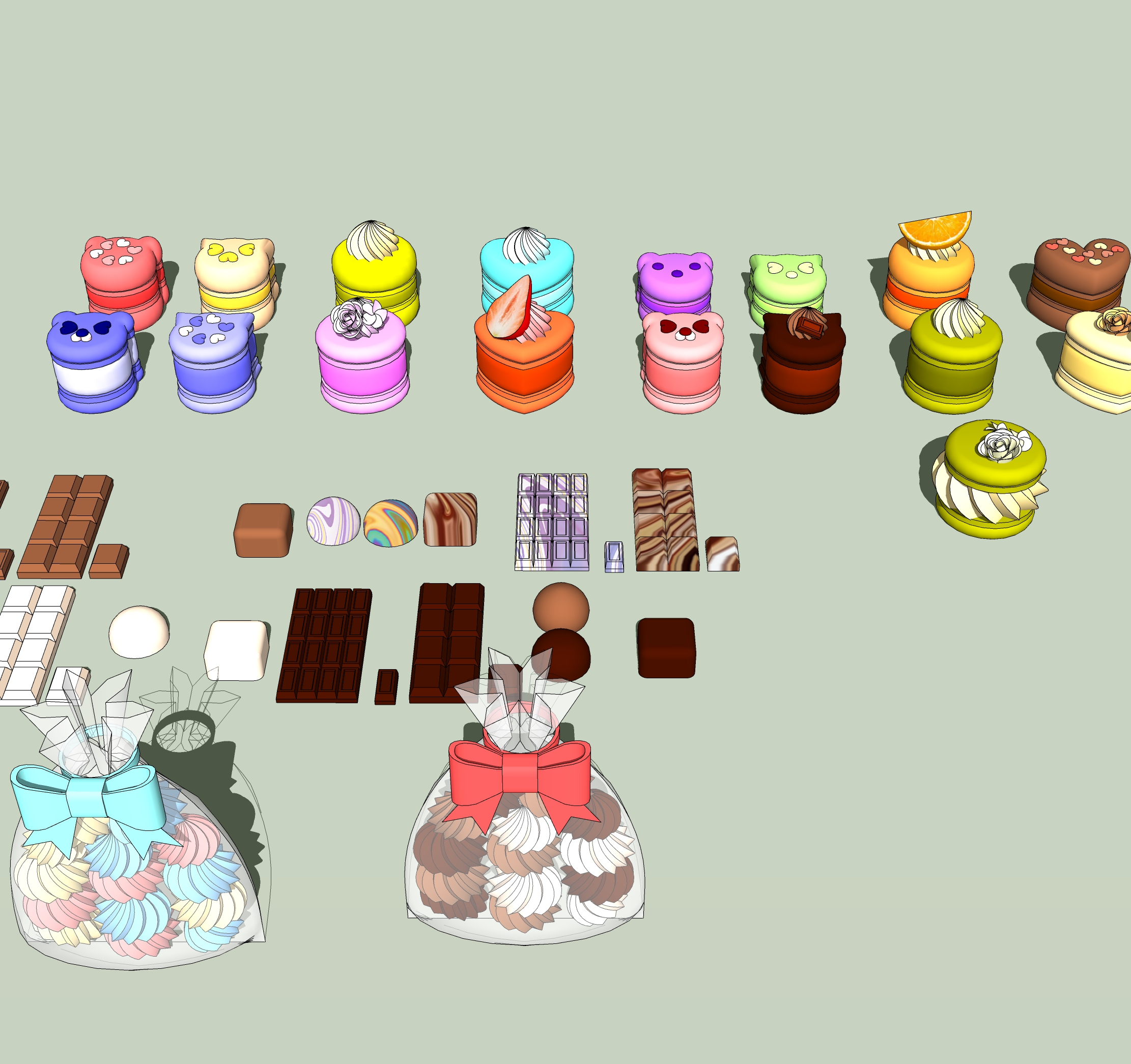 Dessert Shop Set - Dessert Asset-2 Dessert Shop Set - Dessert Asset-2