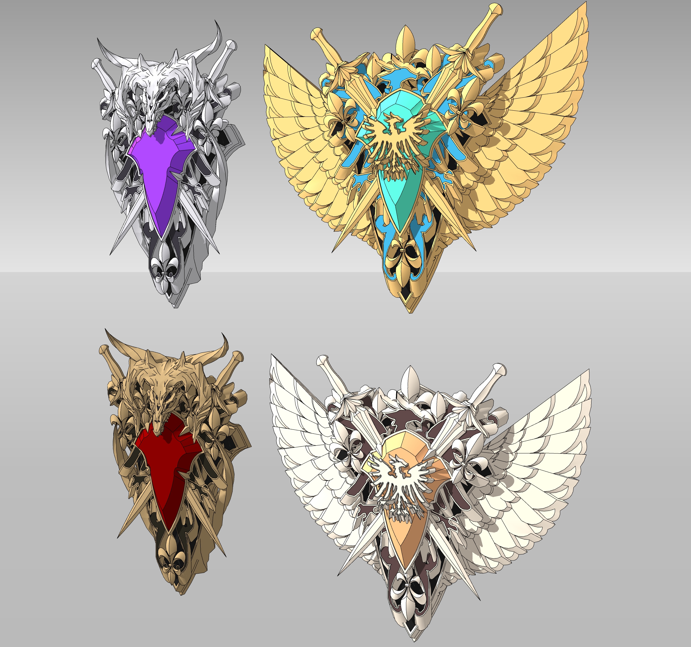 마왕과 용사의 브로치Satan and Warrior Brooch-2