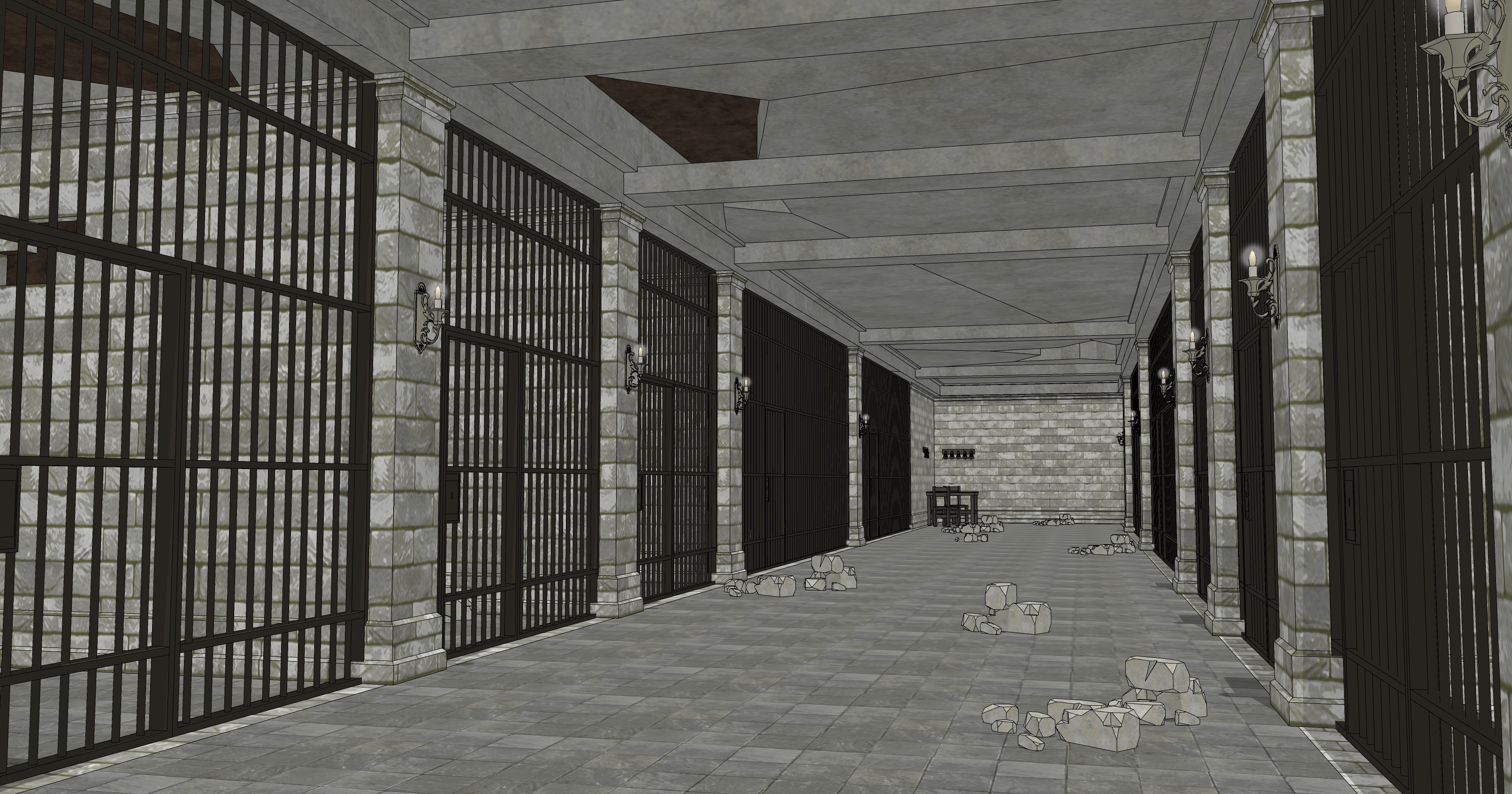 신전 감옥 폐허 Temple Prison Ruins-5