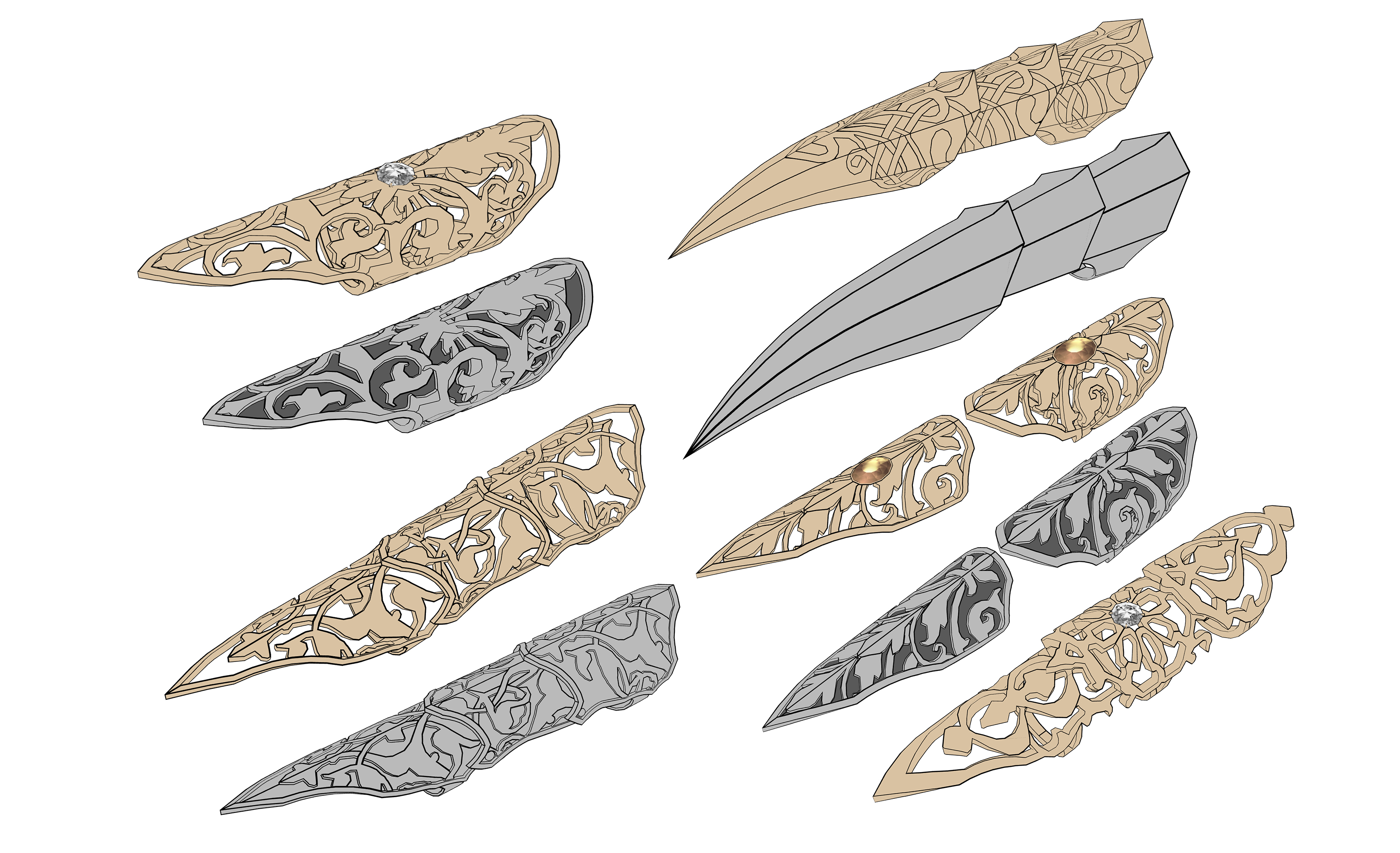 관절 반지 joint rings세트