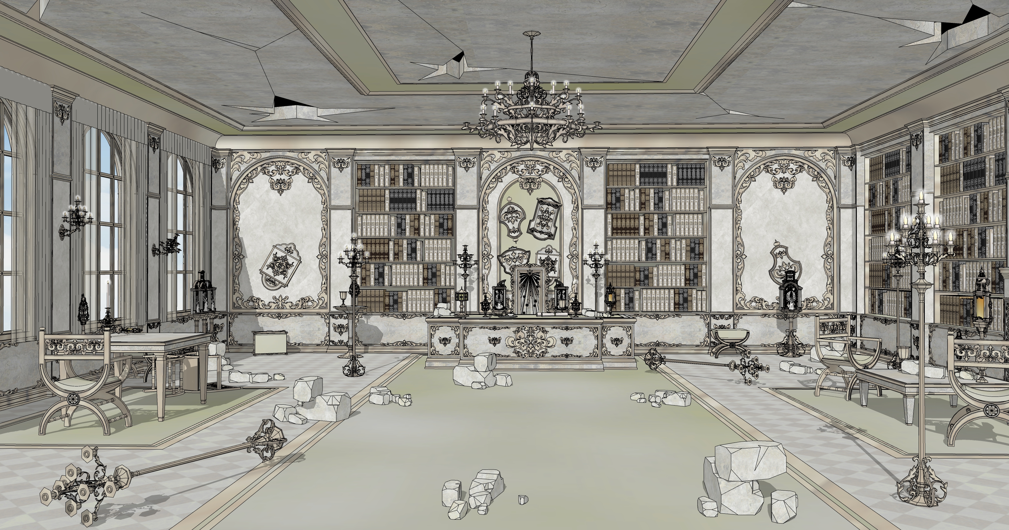 대사제의 집무실 폐허 Ruins of the High Priest's Office-5