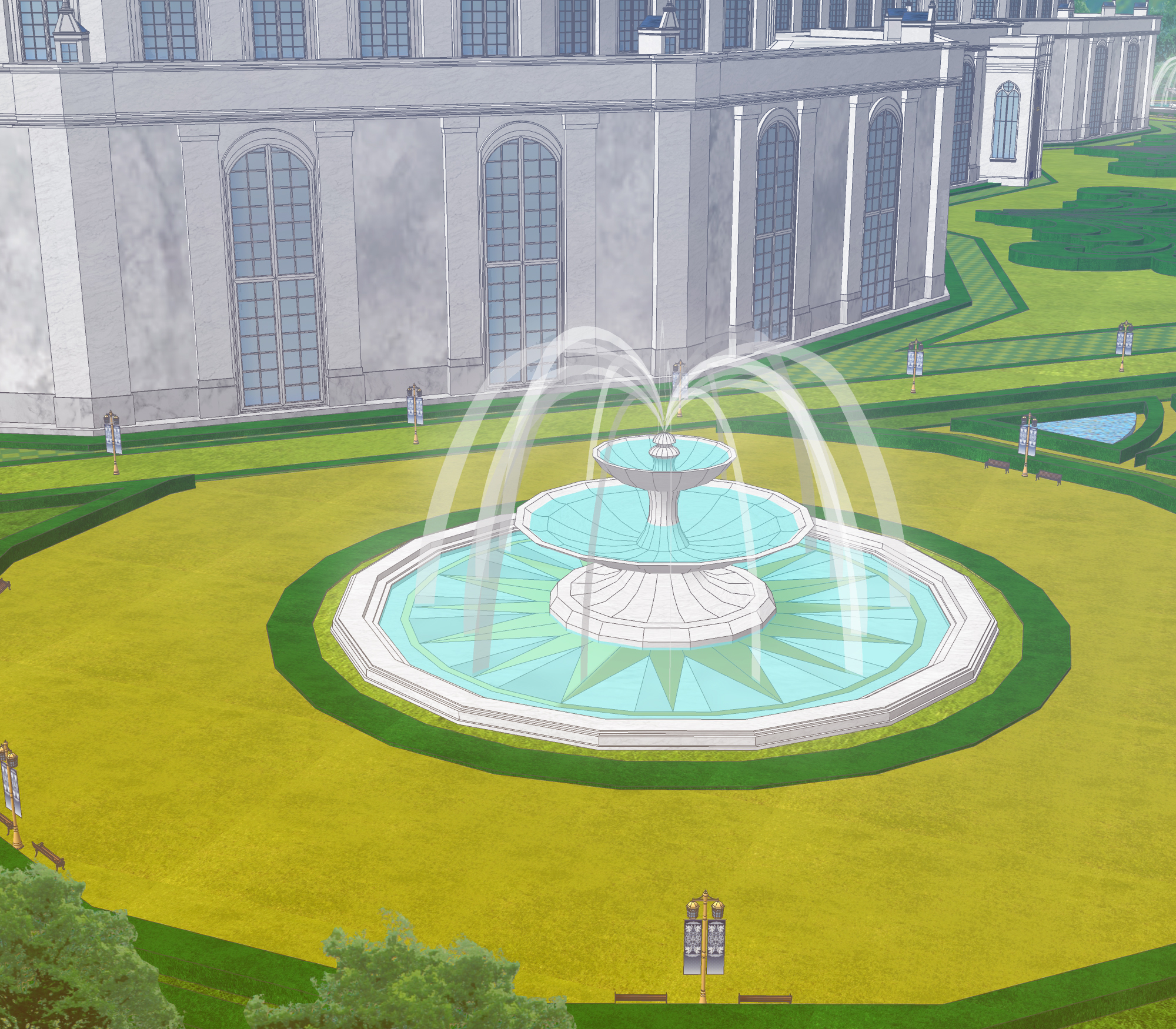 마탑1차 완성 보정 분수 낮